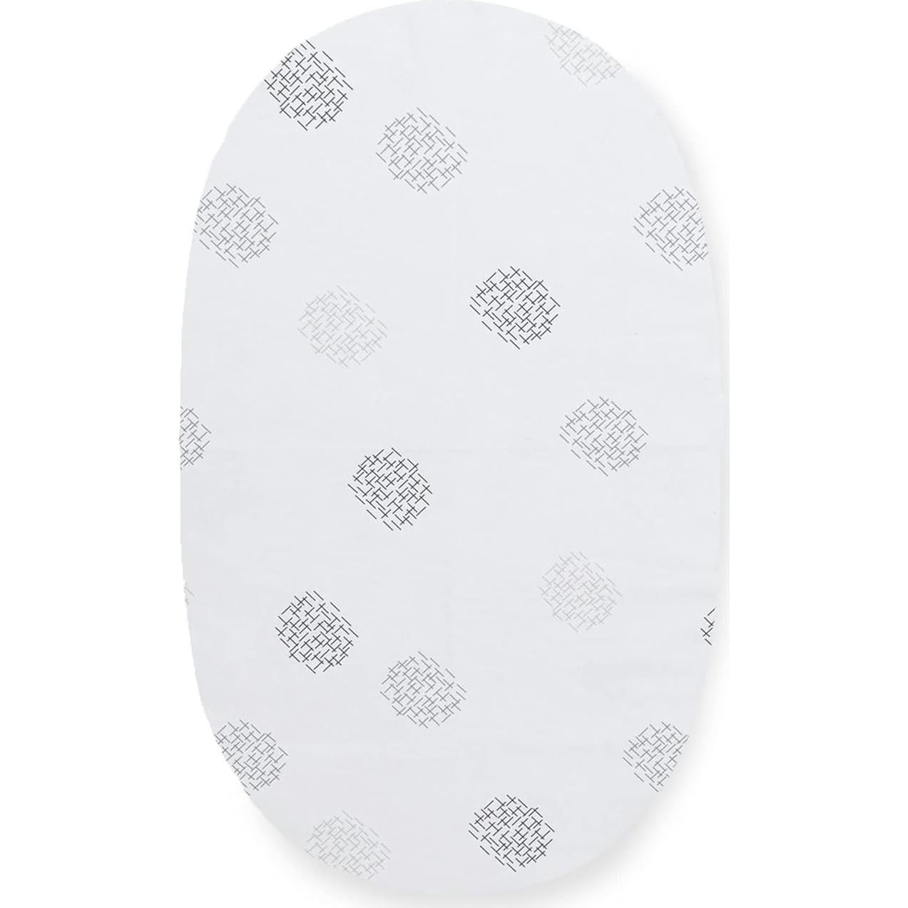 Sábana para cuna MamaRoo Sleep 4moms 100% algodón blanca