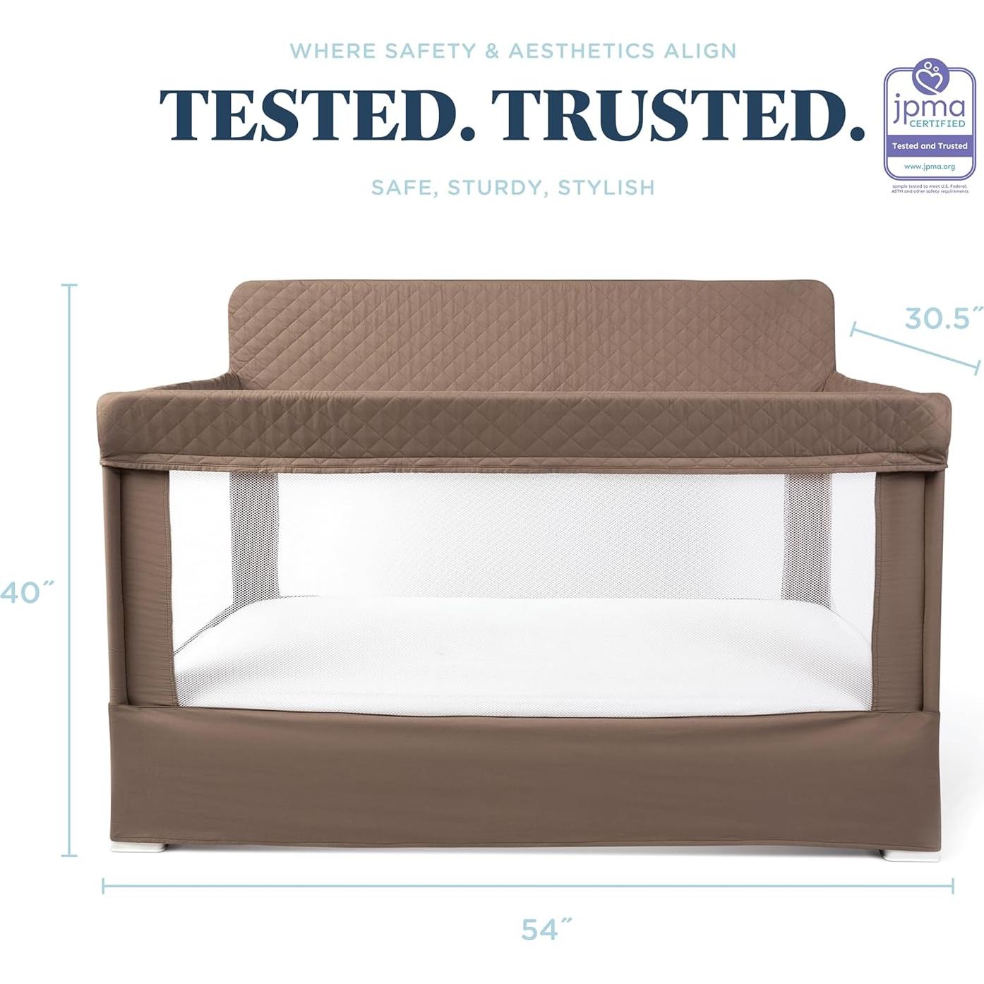 Cuna Lunaire Baby Delight 100% Algodón Orgánico Mocha