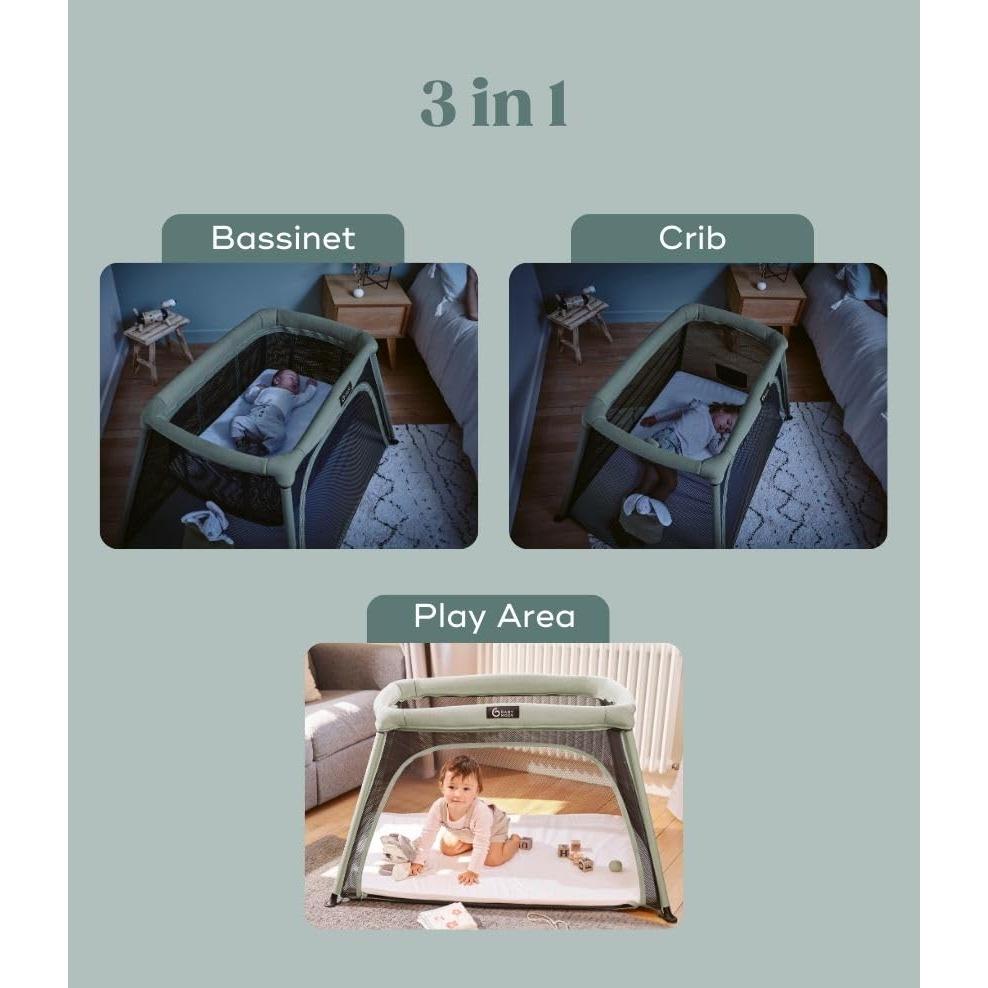 Cuna de viaje 3 en 1 Babymoov Moov & Comfy - Ligera y portátil