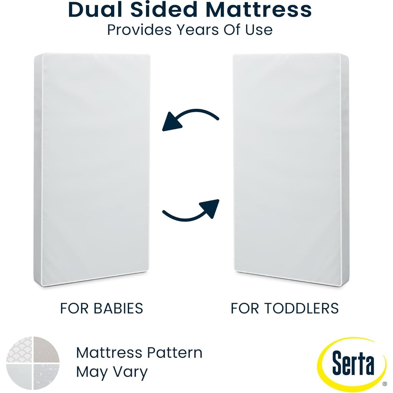 Colchón para Cuna Serta Perfect Start Doble Cara 132x69.85cm