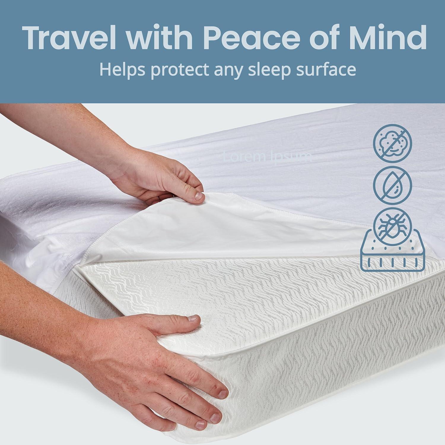 Protector de Colchón Impermeable SafeRest para Cuna - Algodón