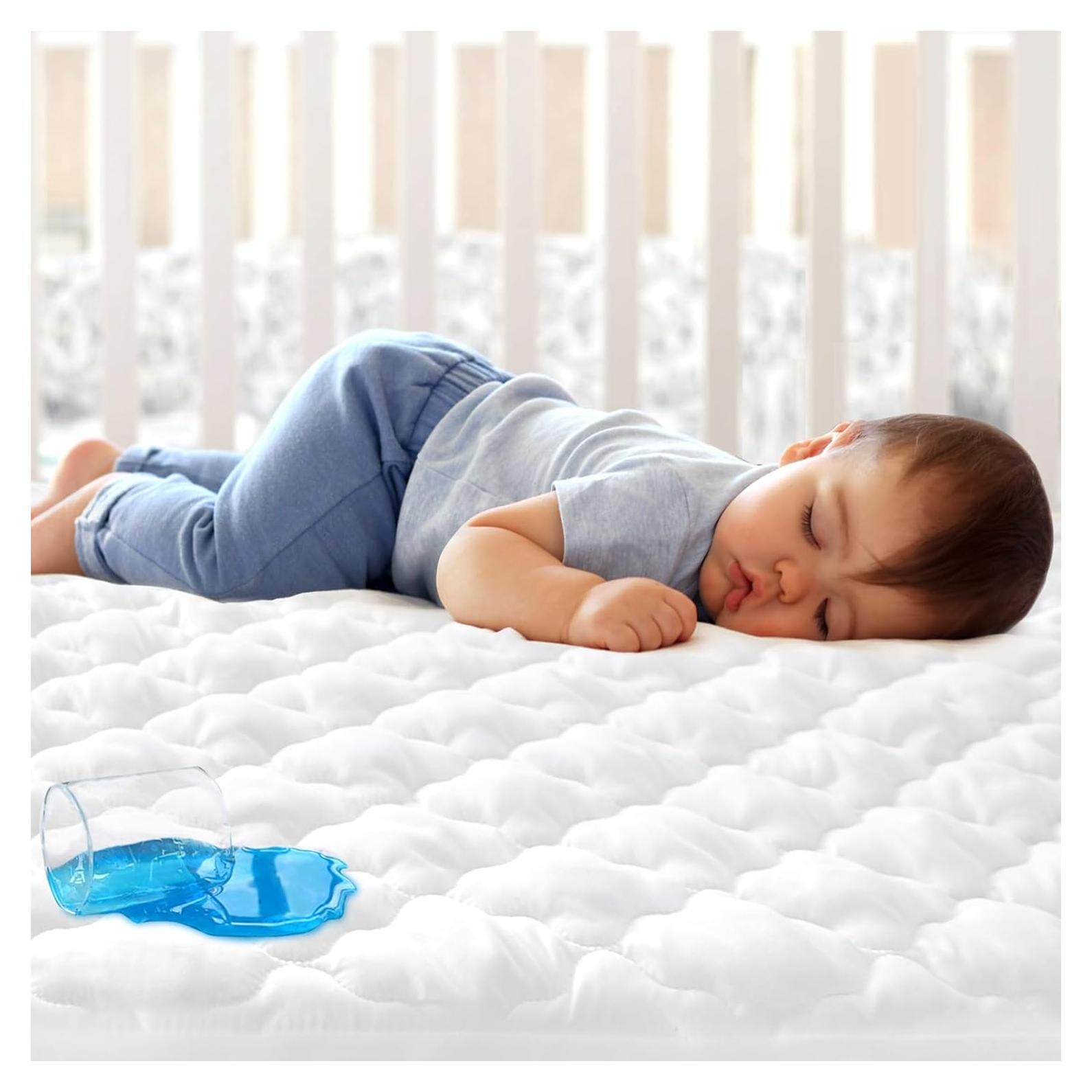 Sábana Protectora Impermeable Biloban para Cuna 132x71 cm