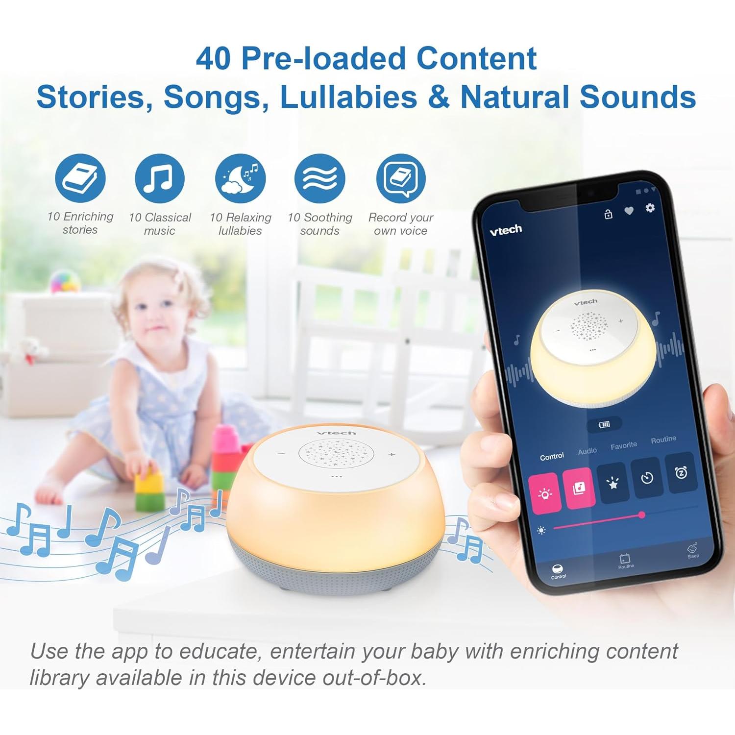 VTech BC8213 V-Hush Junior Soporte de Sueño con Proyector