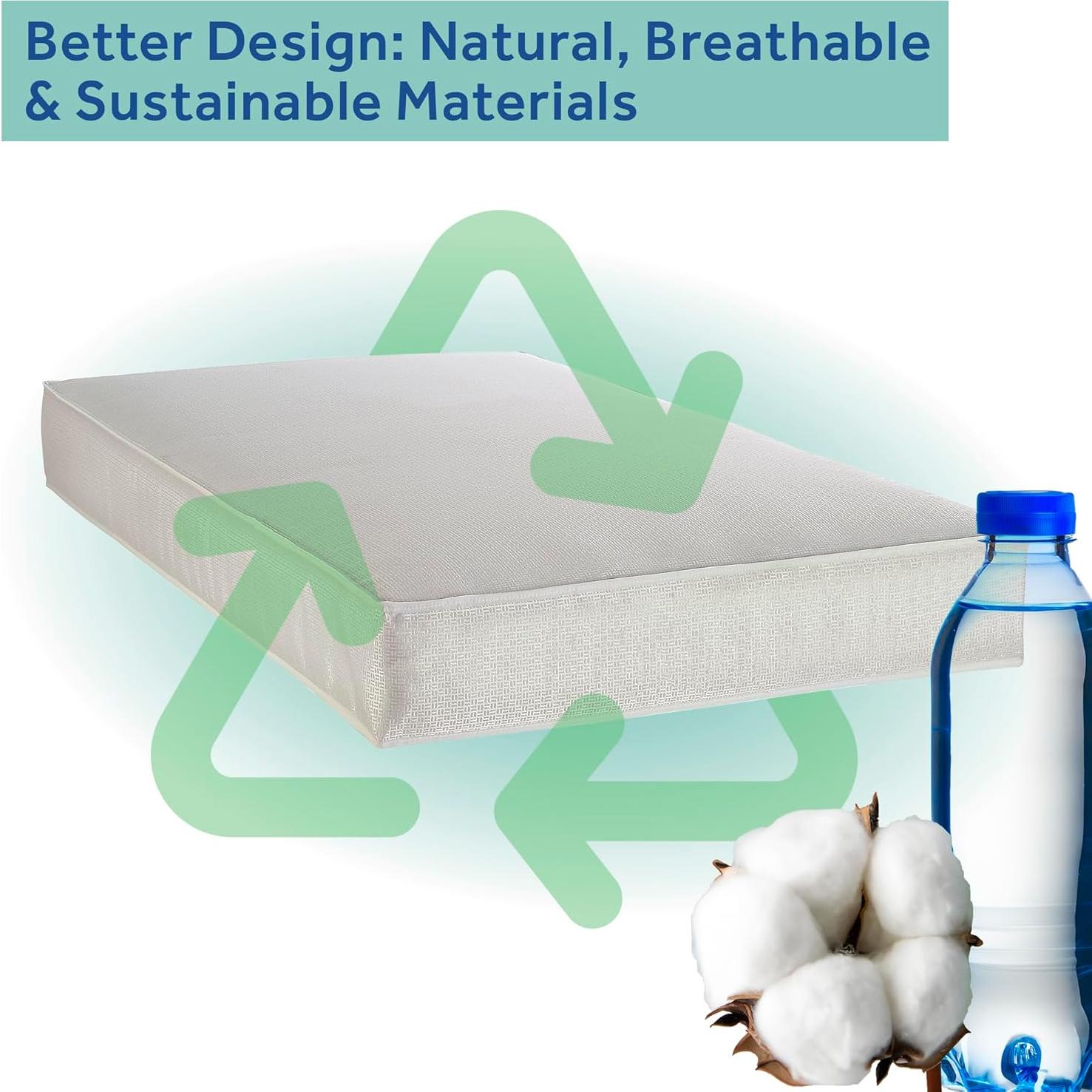 Colchón para Cuna Sealy Baby OptiCool 2 Etapas 131x69 cm