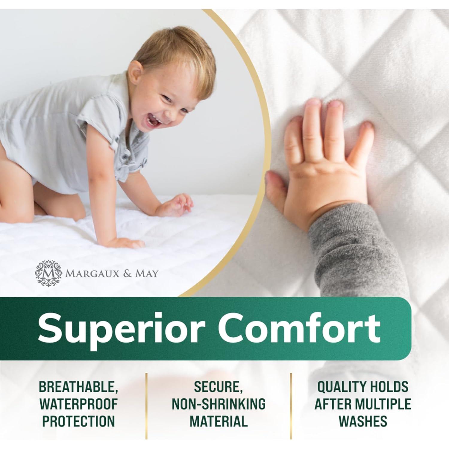 Protector de Colchón para Cuna Margaux & May - Impermeable 71x132 cm