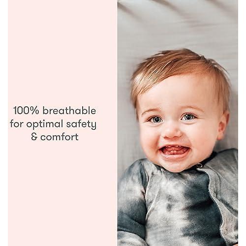 Sábanas Ajustadas Orgánicas para Cuna Newton Baby - 100% Algodón Muselina, Paquete de 2