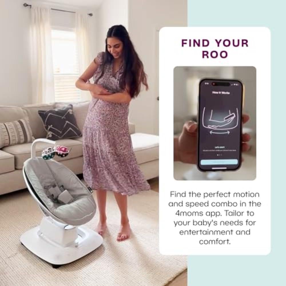 Columpio para Bebé 4moms MamaRoo Multi-Motion Gris Bluetooth
