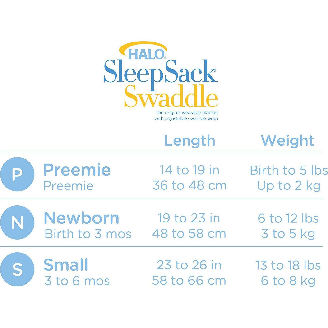 Saco de Dormir HALO Microforro Recién Nacido 0-3 Meses TOG 3.0