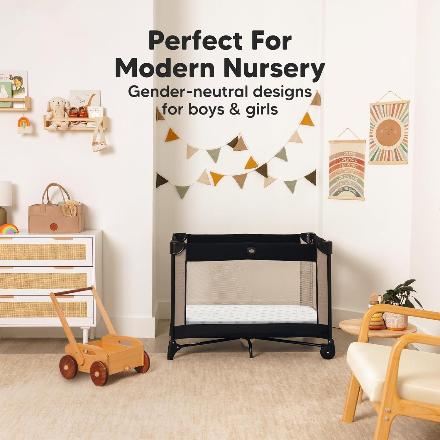 Paquete de 2 Sábanas Ajustadas Cuna Mini KeaBabies Algodón 96.5x66cm