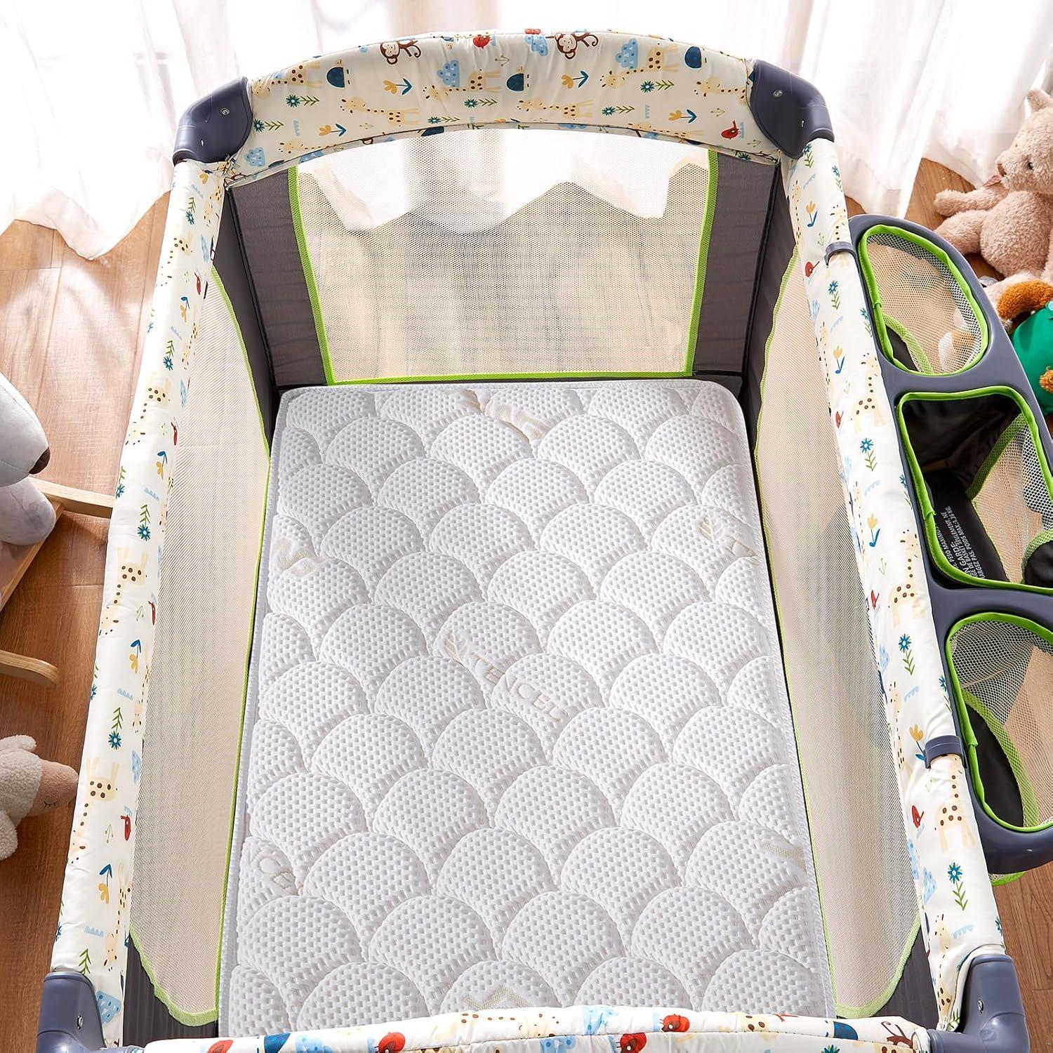 Colchón Pack and Play Espuma Premium 96.5x66 cm Blanco