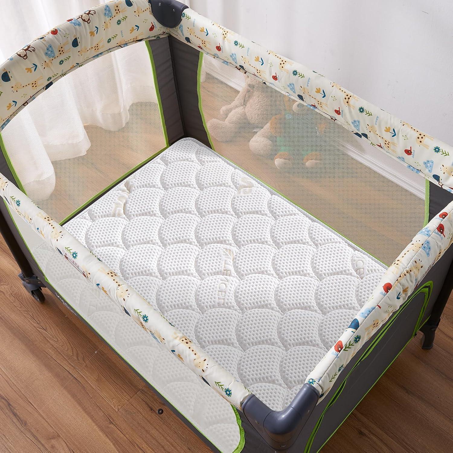 Colchón Pack and Play Espuma Premium 96.5x66 cm Blanco