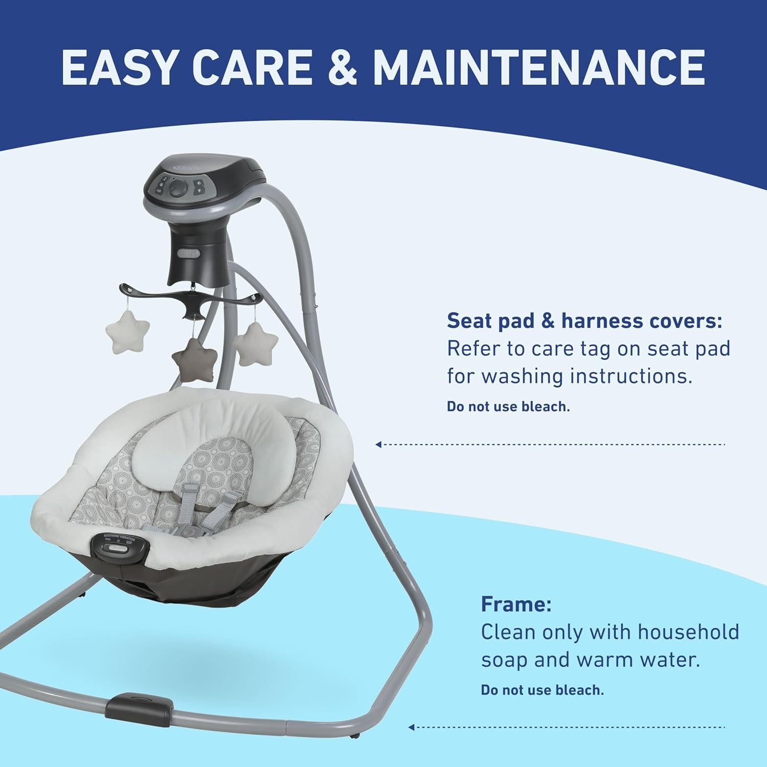 Columpio Graco Simple Sway Abbington 6 Velocidades y Vibración