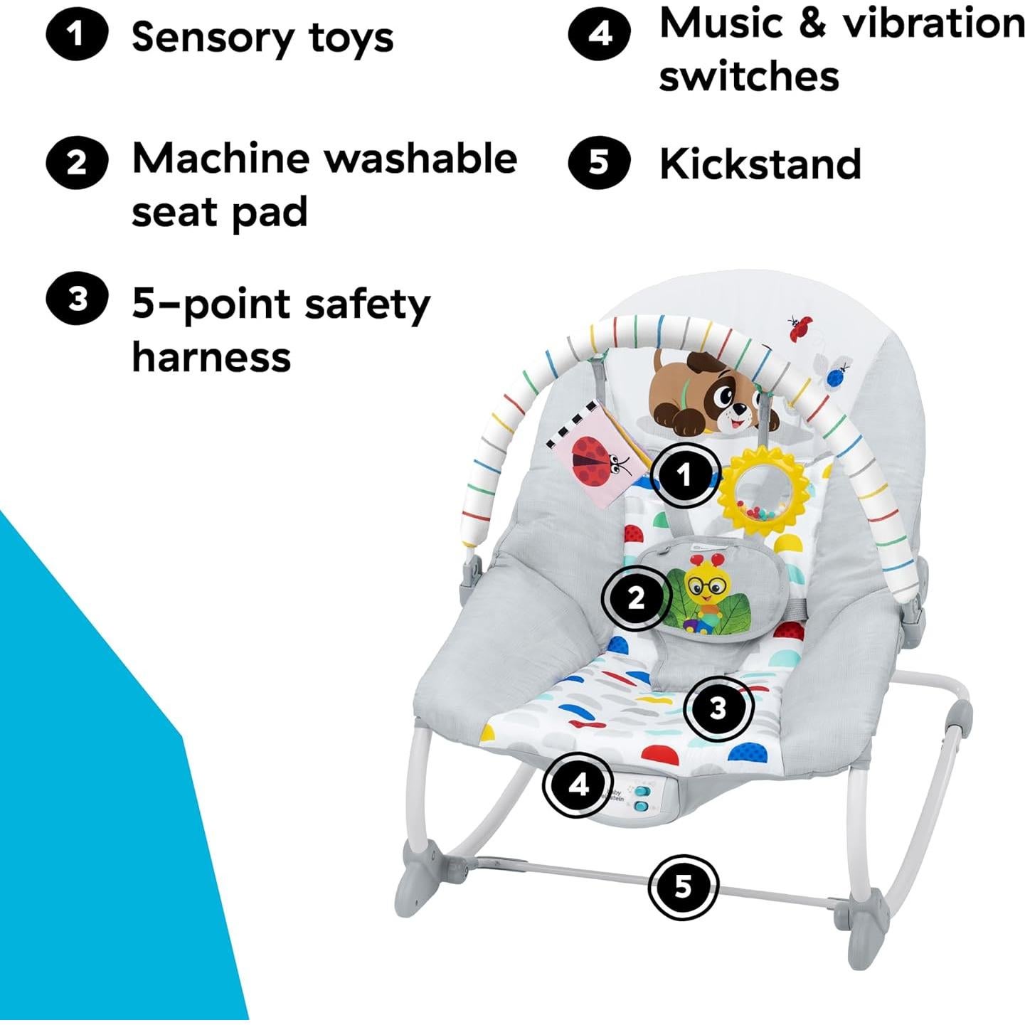 Baby Einstein Rocker Musical Deans Discovery para Bebés 0+