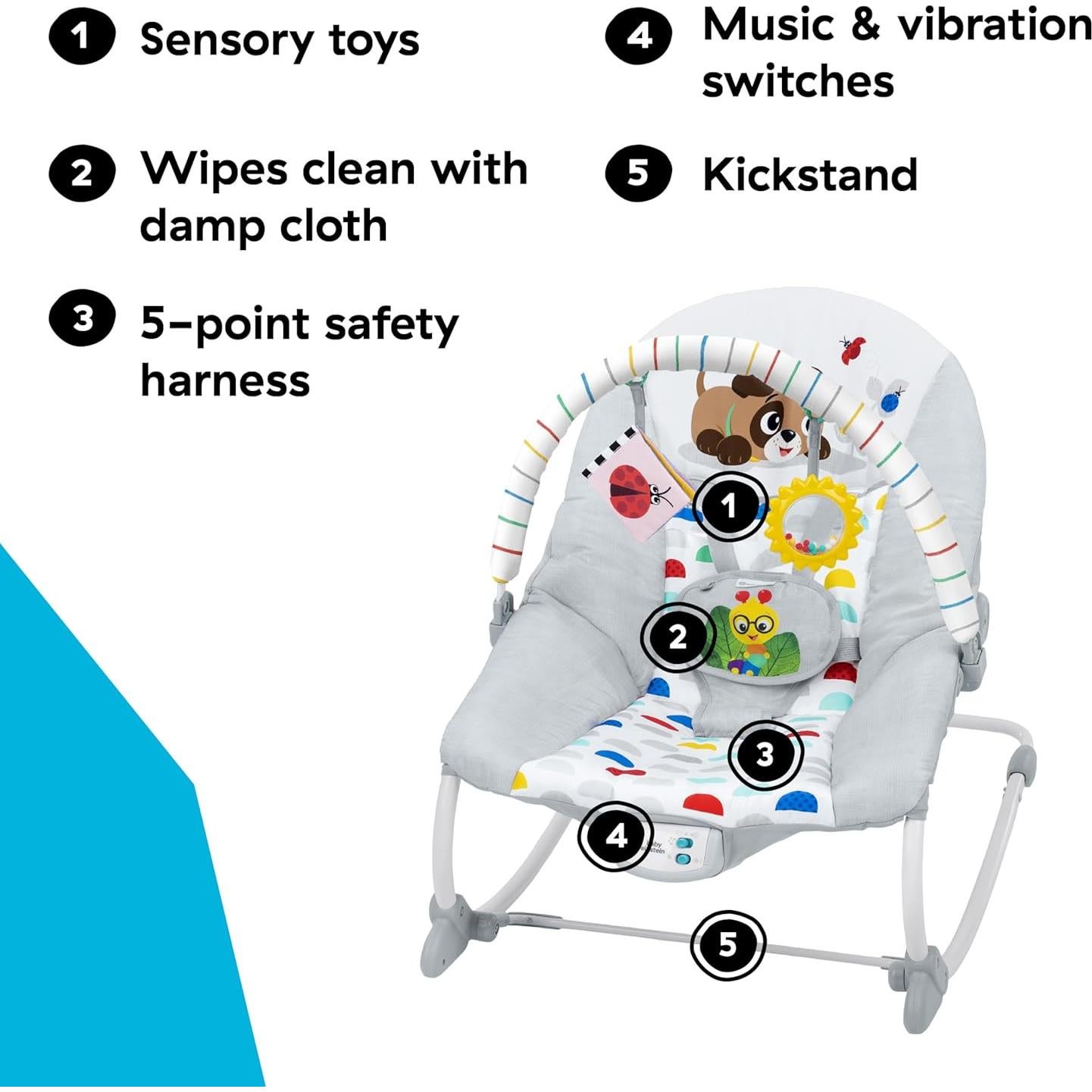 Baby Einstein Rocker Musical Deans Discovery para Bebés 0+