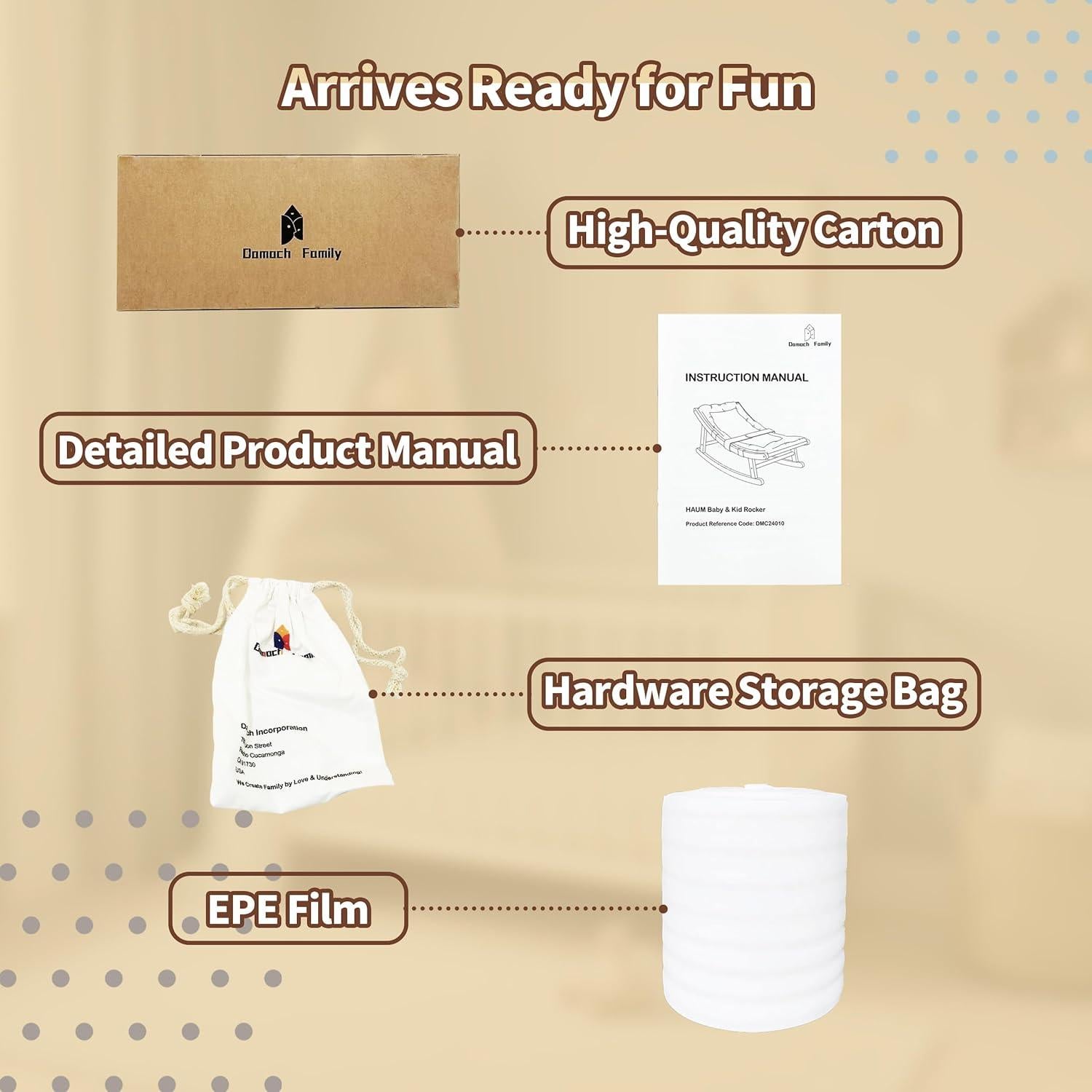 Balanceador Suave para Bebés Damoch Family® - 100lbs, 3 meses a 3 años