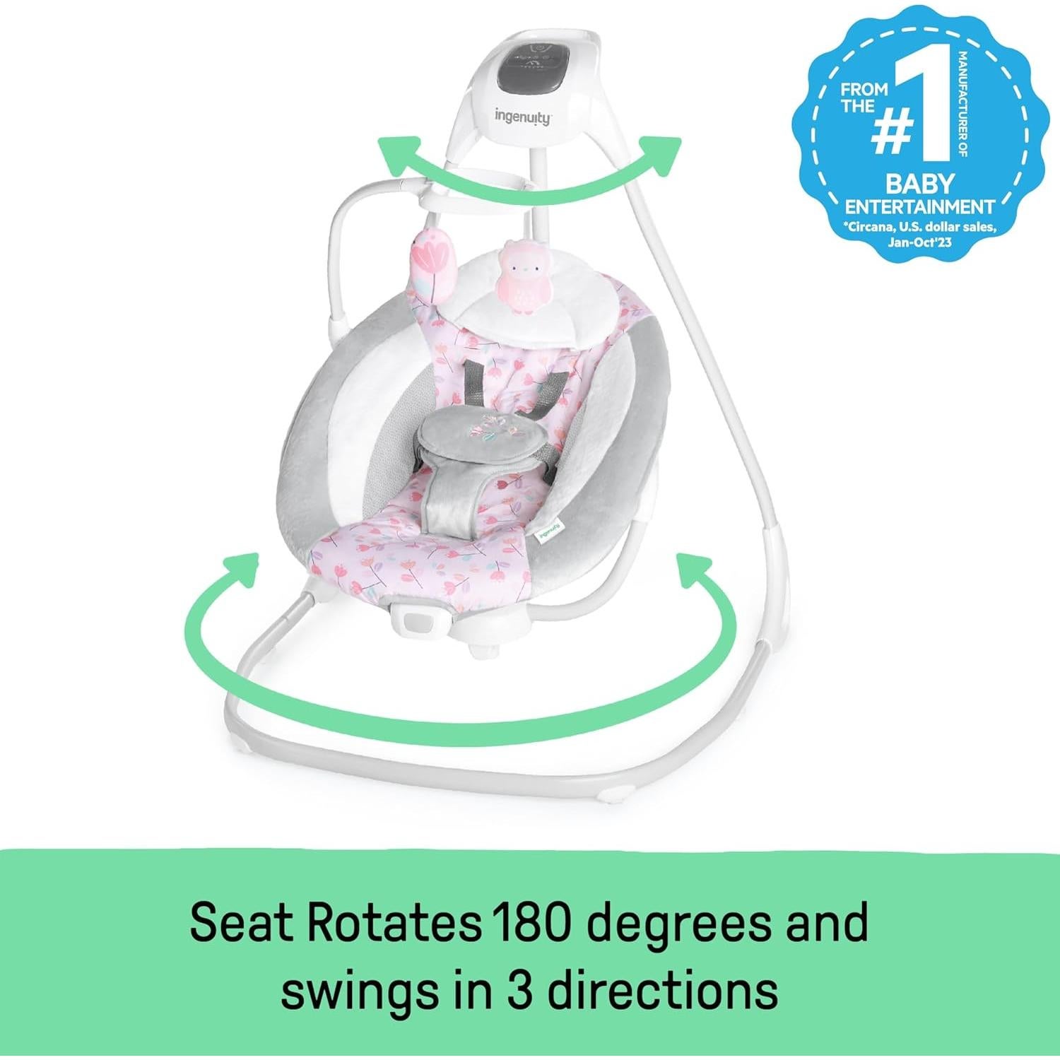 Columpio para Bebés Ingenuity SimpleComfort Cassidy 6 Velocidades