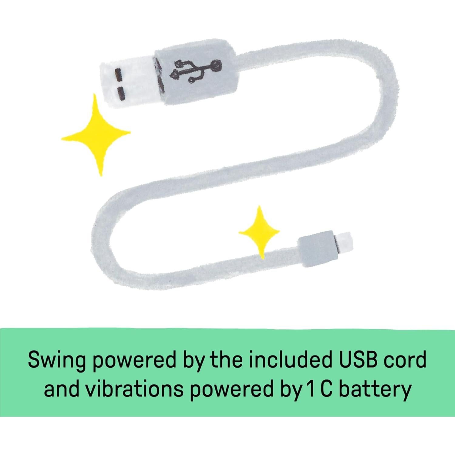 Columpio para Bebés Ingenuity SimpleComfort Cassidy 6 Velocidades