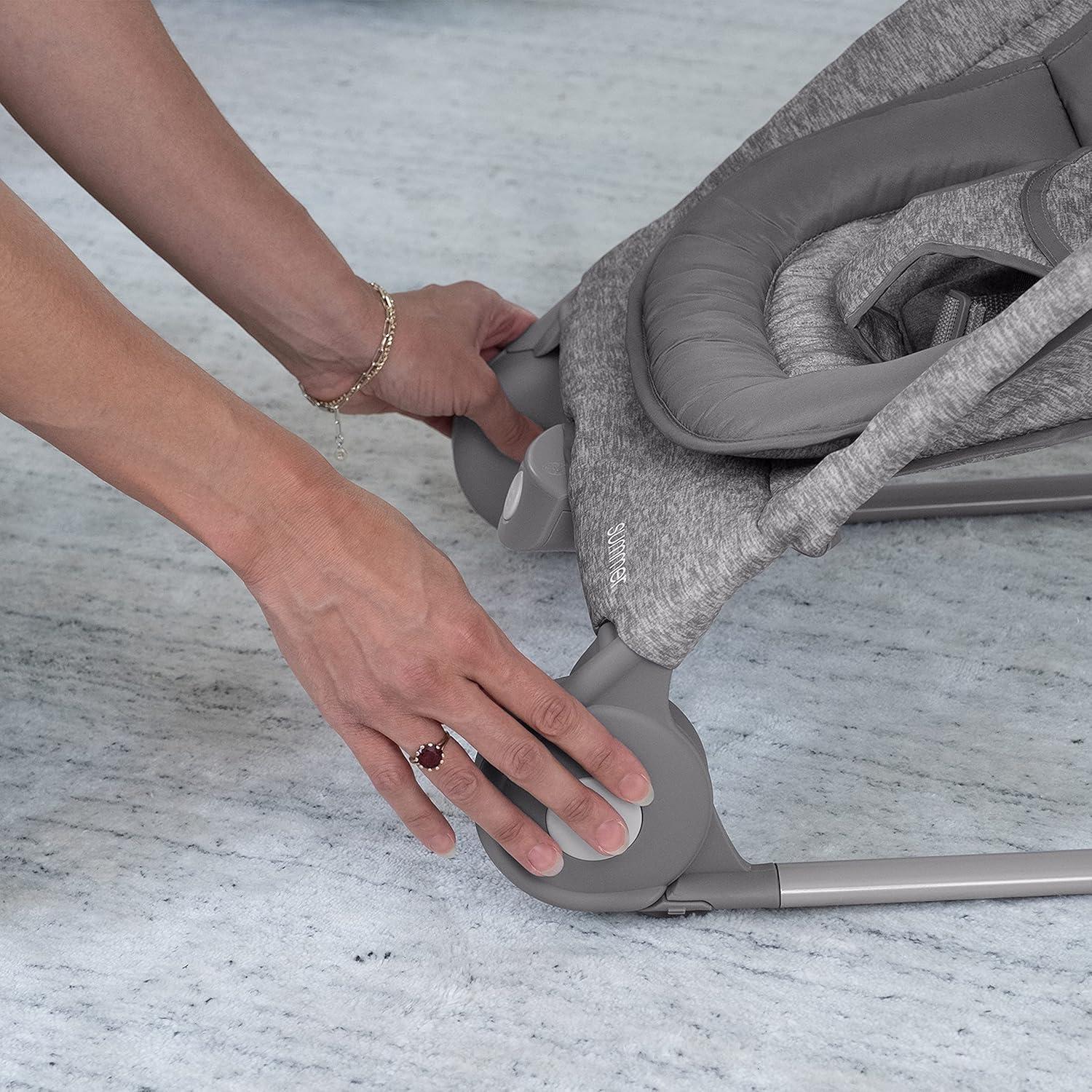 Balancín y Sillón 2-en-1 Verano Dúo Tweed Gris Claro