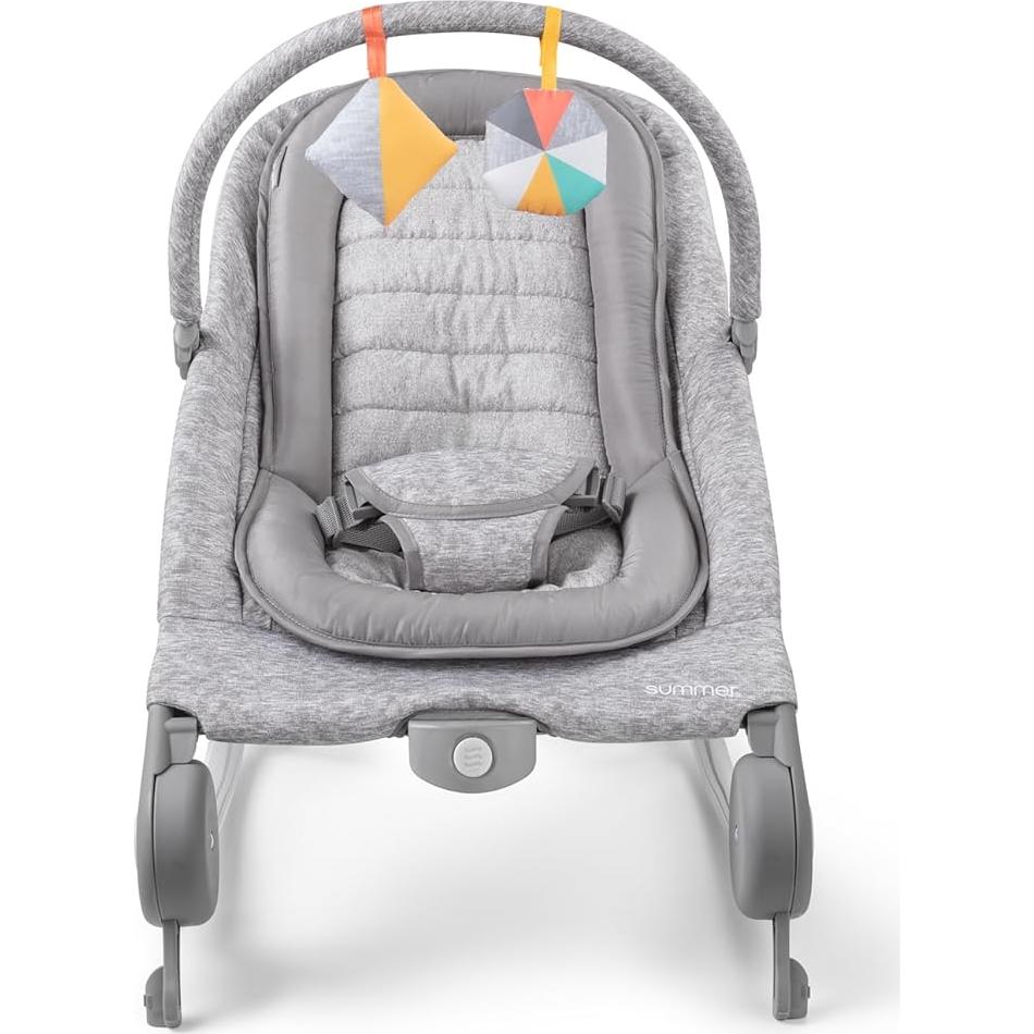 Balancín y Sillón 2-en-1 Verano Dúo Tweed Gris Claro