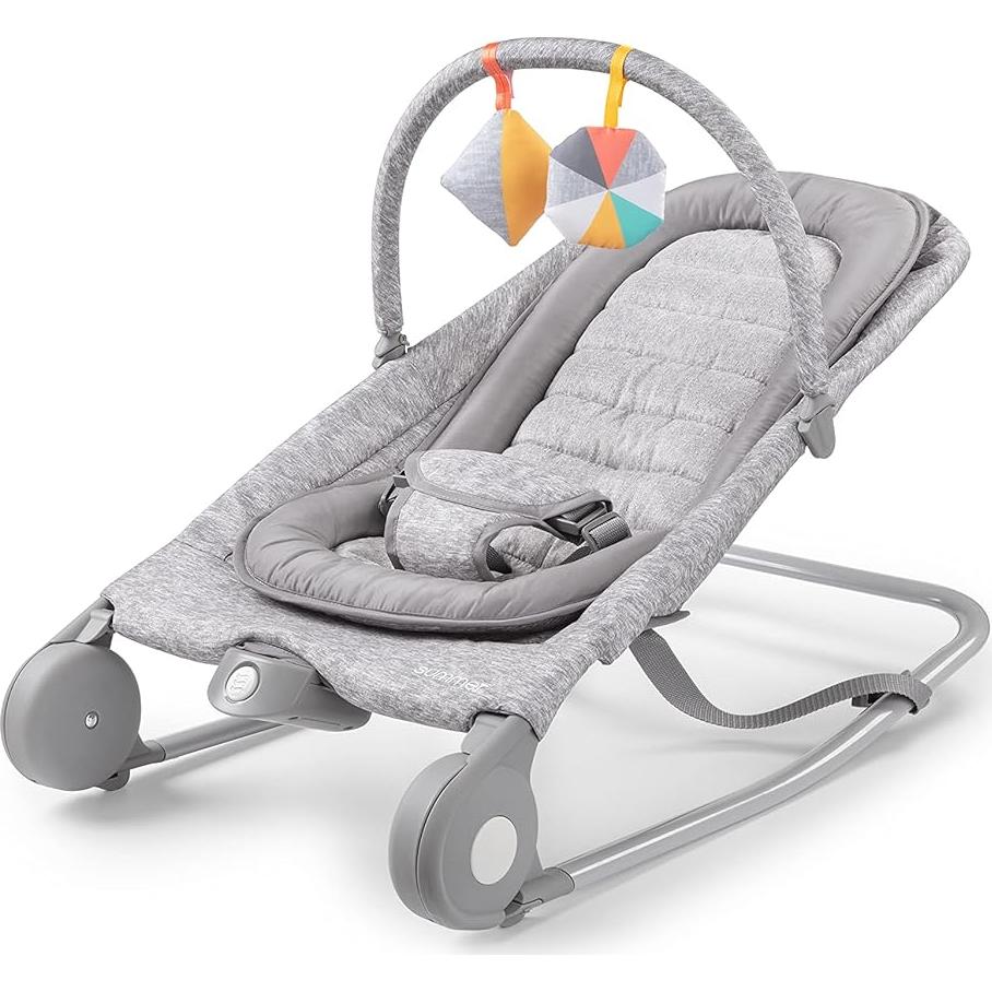 Balancín y Sillón 2-en-1 Verano Dúo Tweed Gris Claro