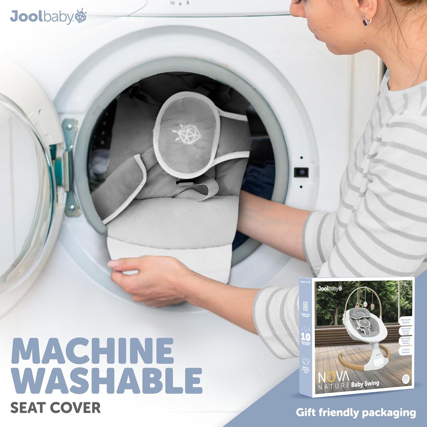 Columpio Eléctrico para Bebés Jool Baby Nova Nature Gris