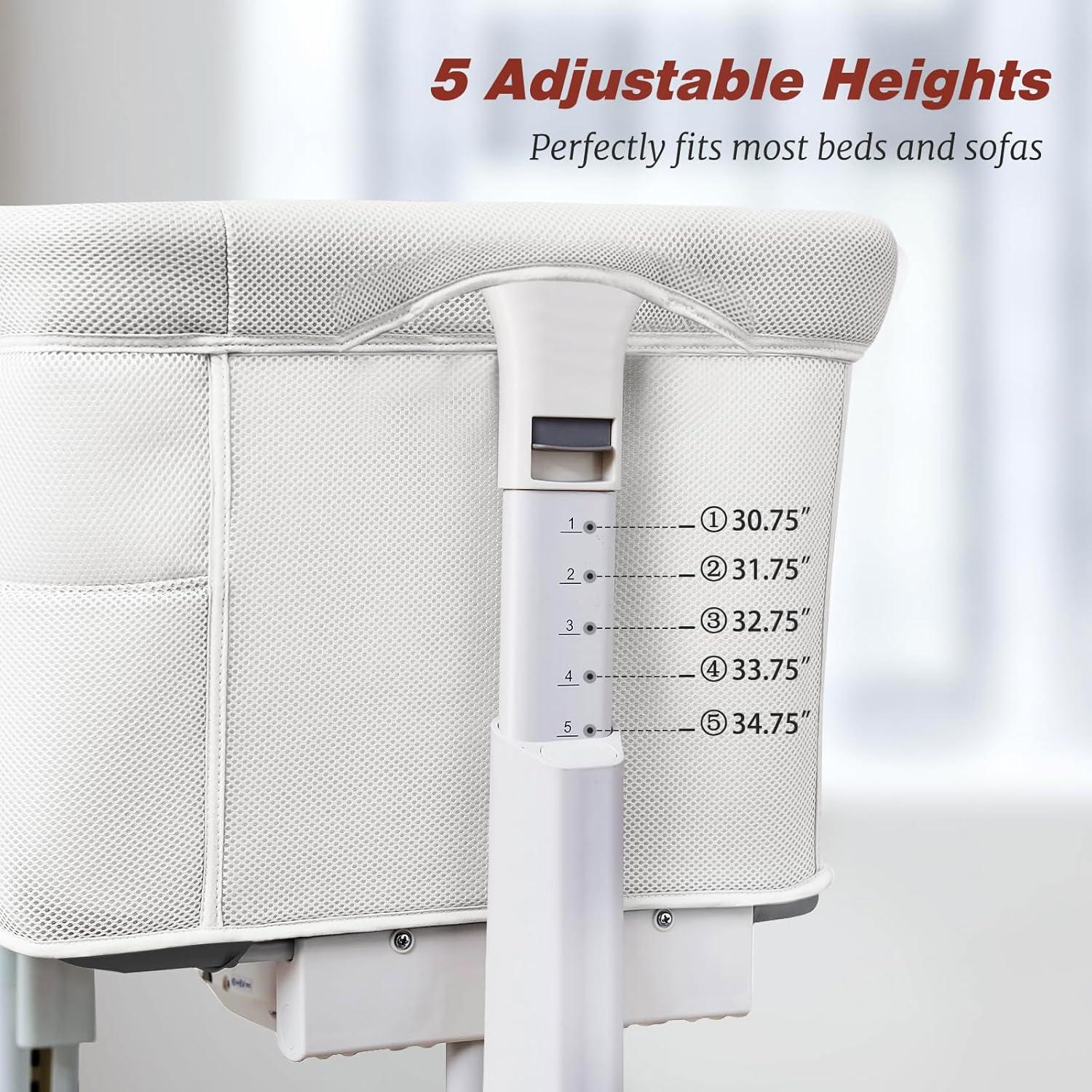 Cuna Mecedora Automática VaVaSoo Blanca 3 en 1 Ajustable