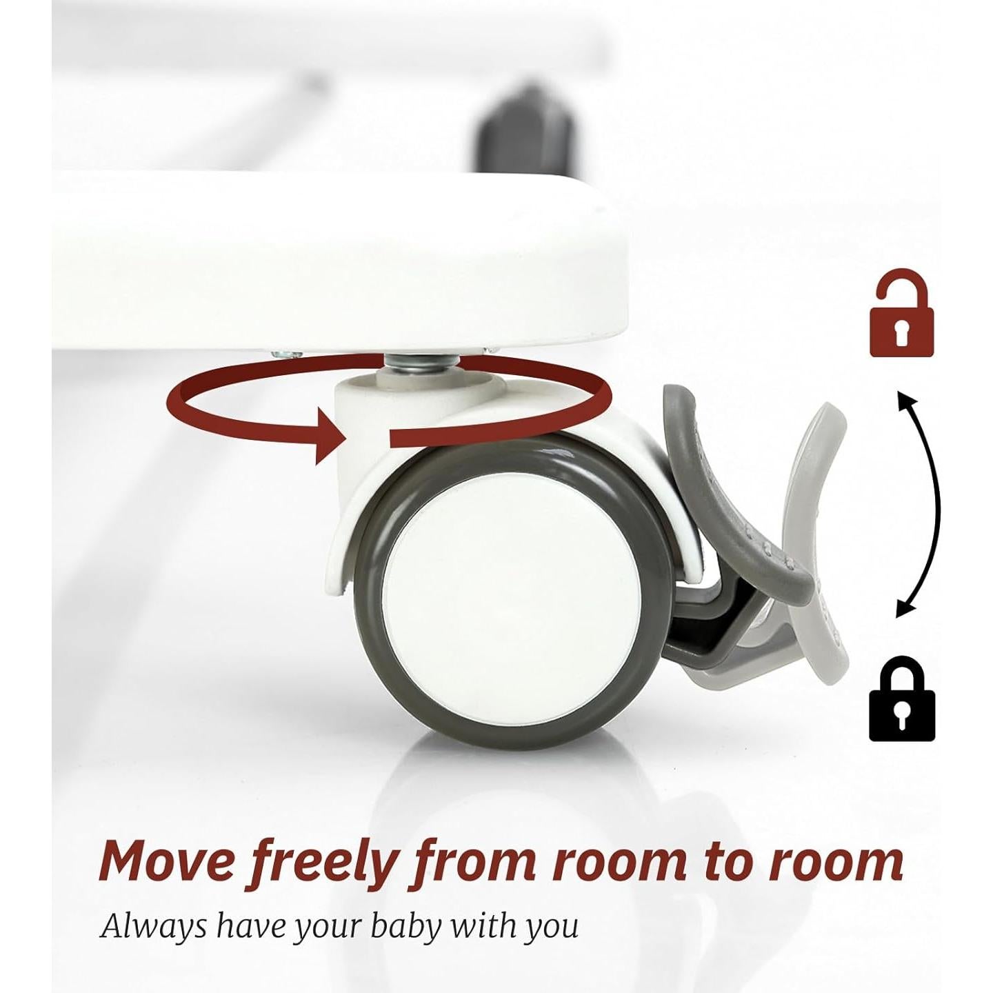 Cuna Mecedora Automática VaVaSoo Blanca 3 en 1 Ajustable