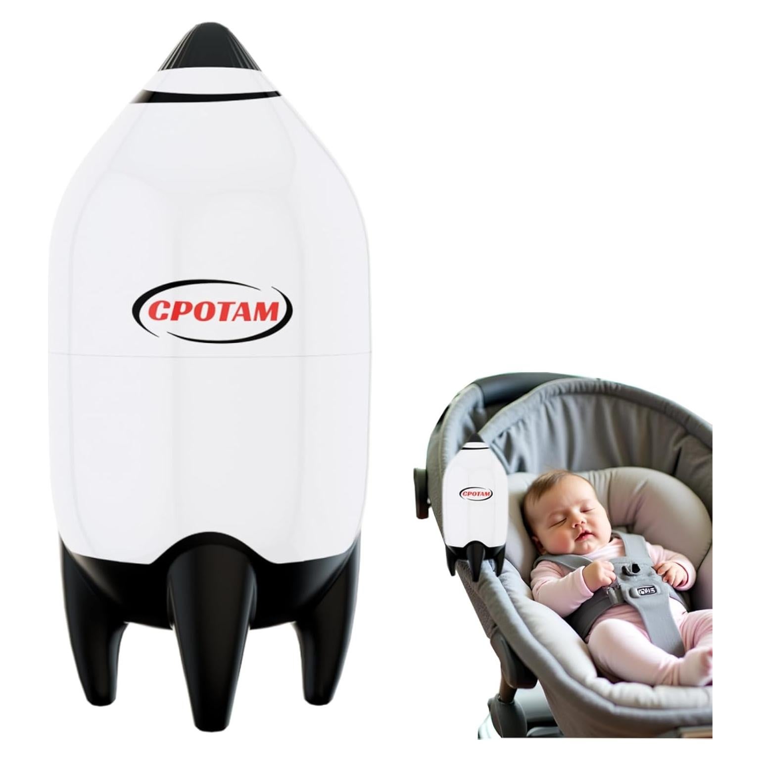 Columpio Portátil para Bebés CPOTAM Ajustable y Recargable