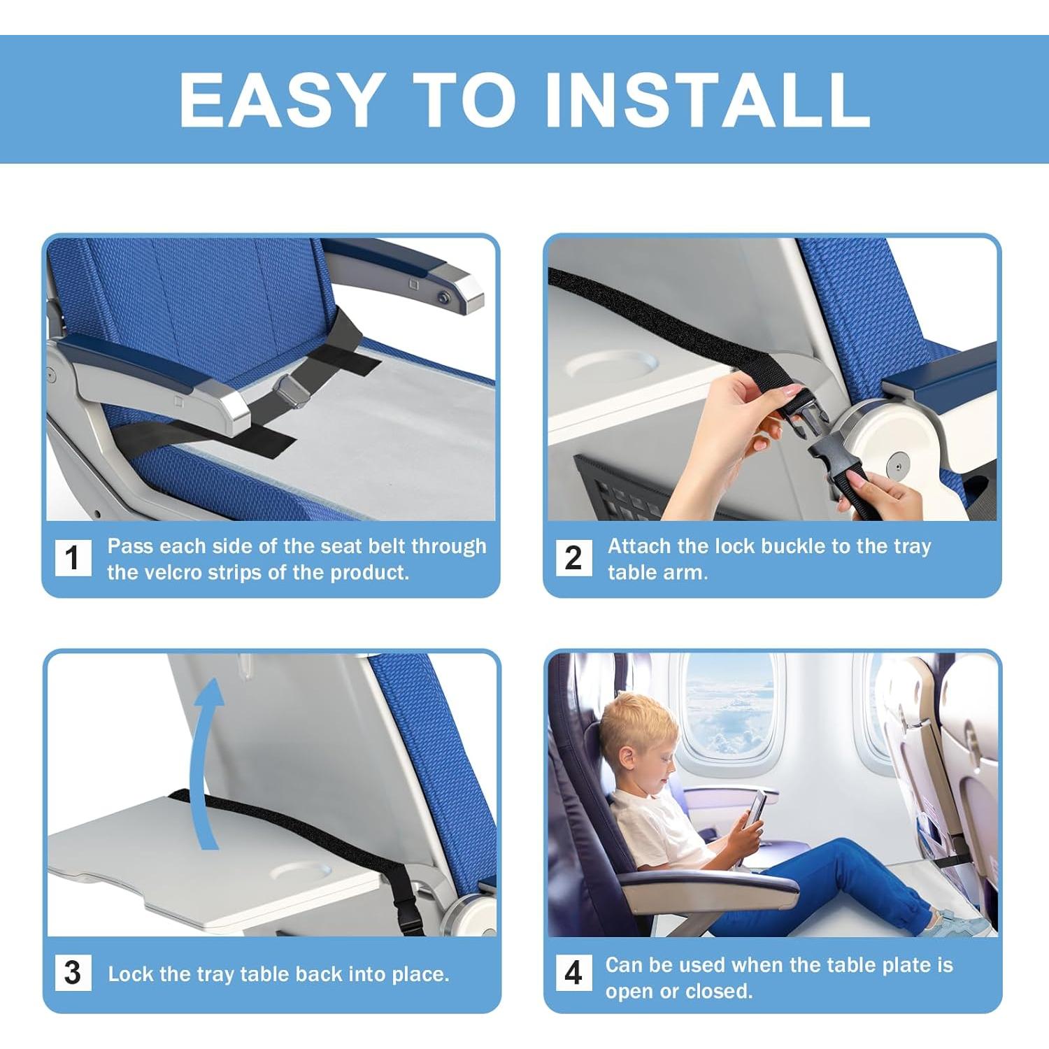 Extensor de Asiento de Avión WFIST para Niños - Cama de Viaje 80x45 cm