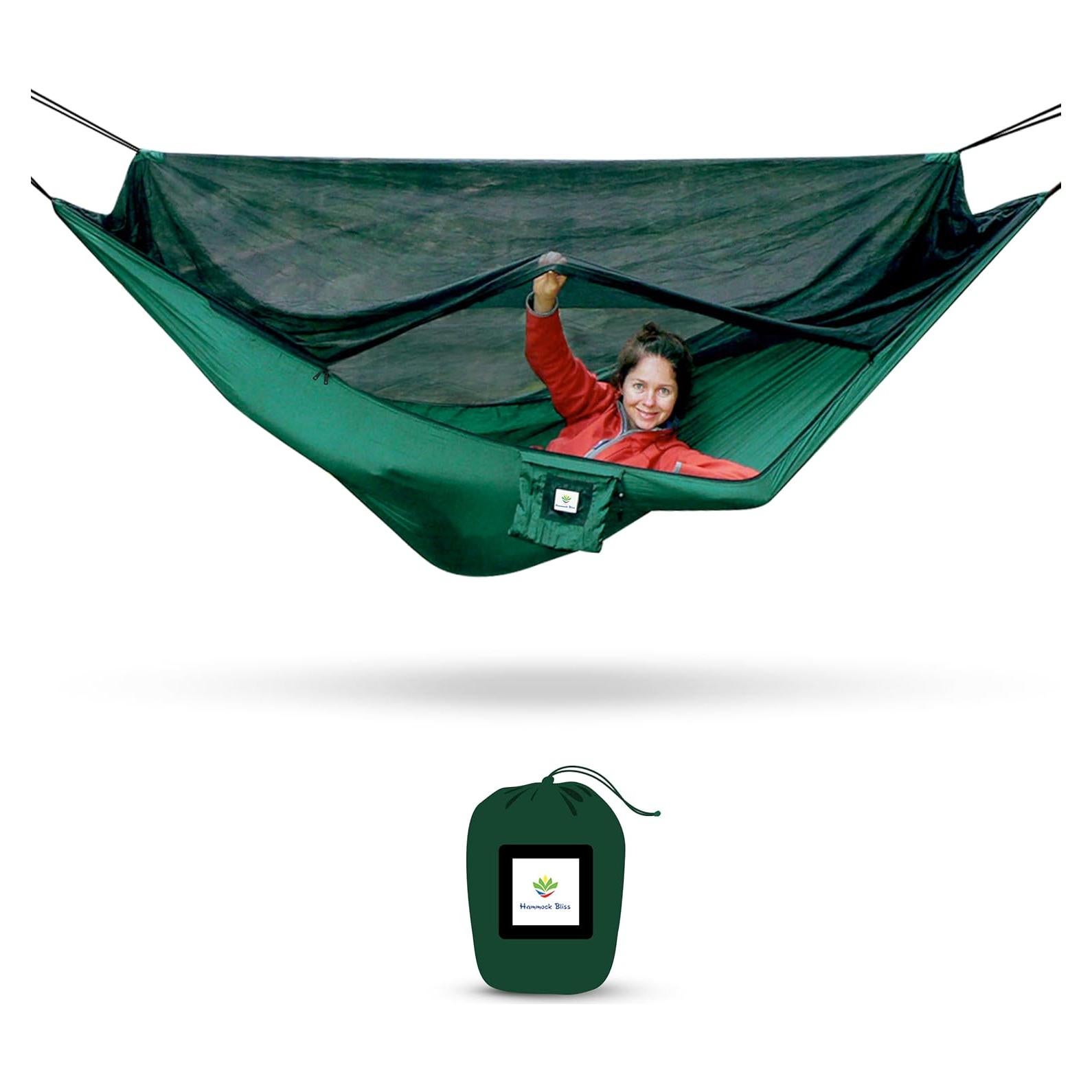 Hamaca Reversible con Red Antimosquitos Hammock Bliss 300x150cm