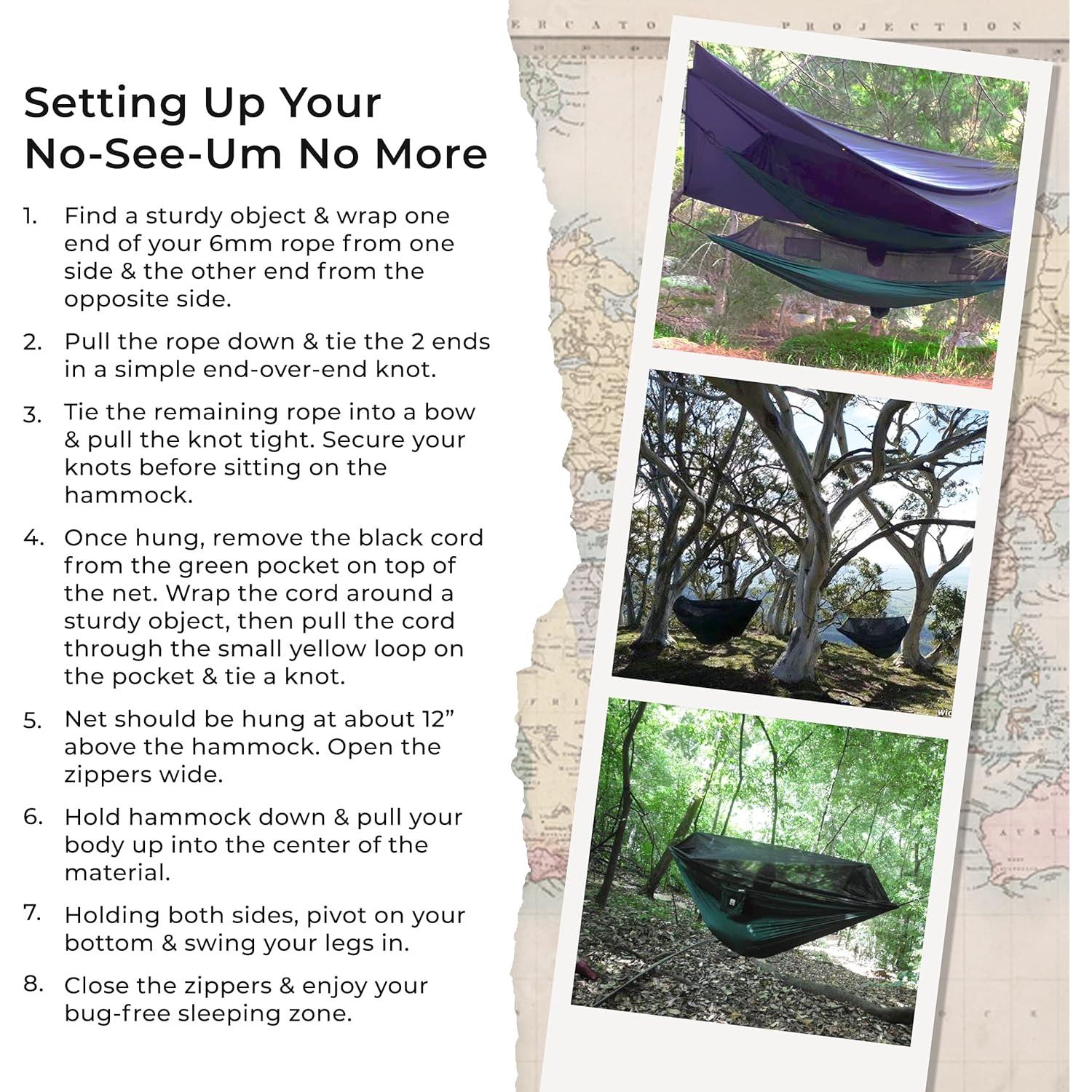 Hamaca Reversible con Red Antimosquitos Hammock Bliss 300x150cm