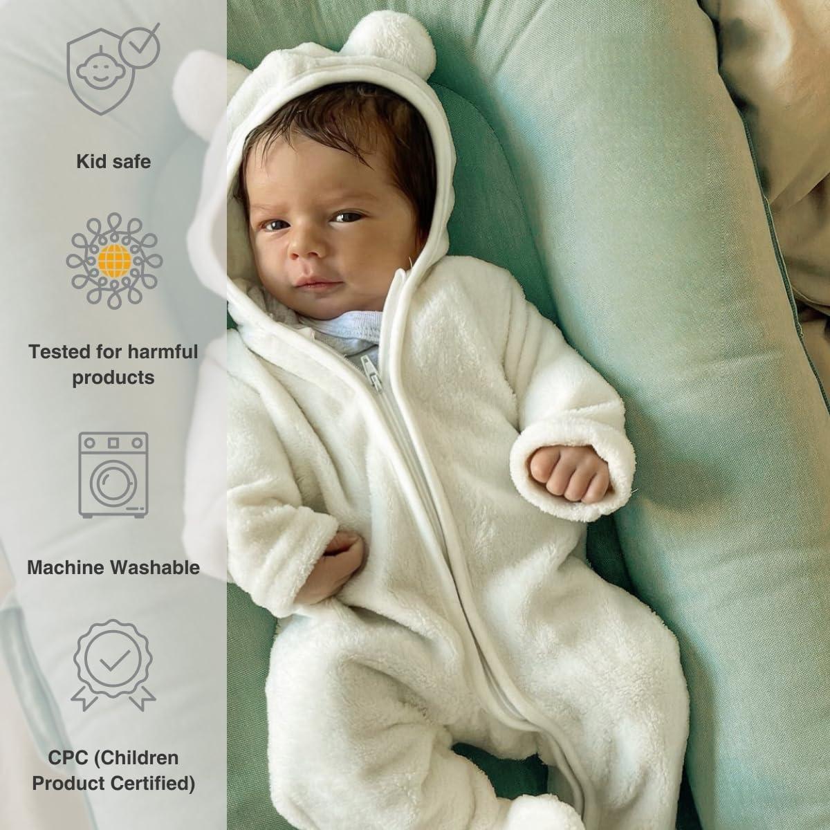 Sofá para Bebés CooCooBaby 100% Algodón Transpirable Verde