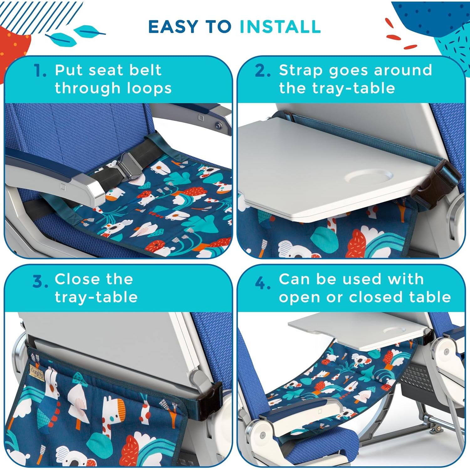 Extensor de Asiento de Avión CozyFly para Niños - Cama Portátil 80x45cm