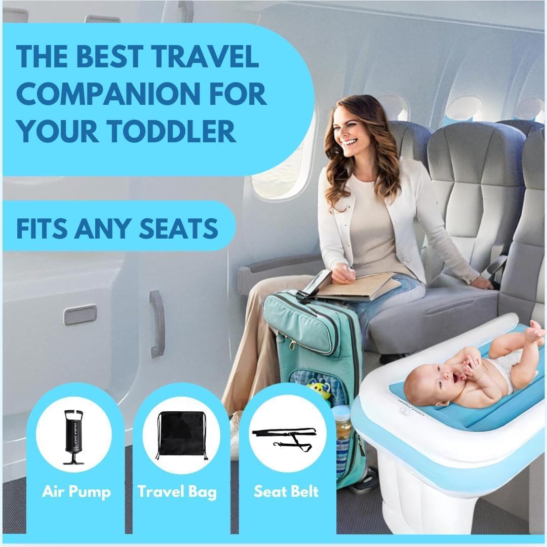 Cama de avión portátil para niños - 1.36 kg, 77.8x48 cm