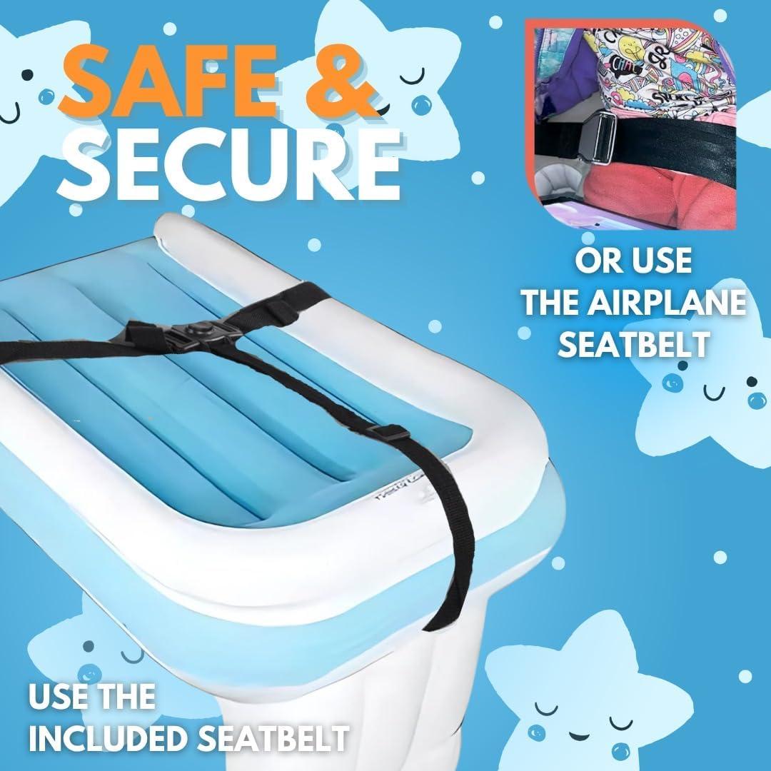 Cama de avión portátil para niños - 1.36 kg, 77.8x48 cm