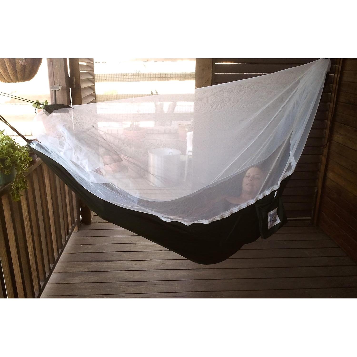 Hamaca Sin Mosquitos Hammock Bliss 300x150 cm Verde con Red