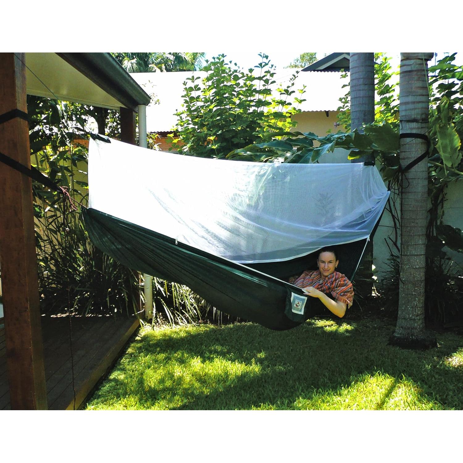 Hamaca Sin Mosquitos Hammock Bliss 300x150 cm Verde con Red