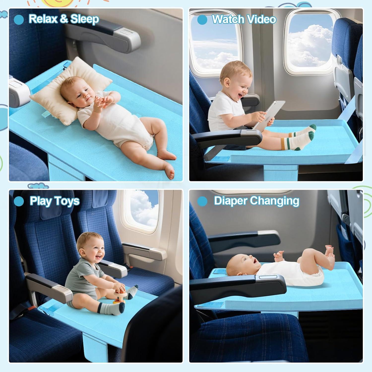 Extensor de Asiento de Avión para Niños Flyaway Azul 75x42cm