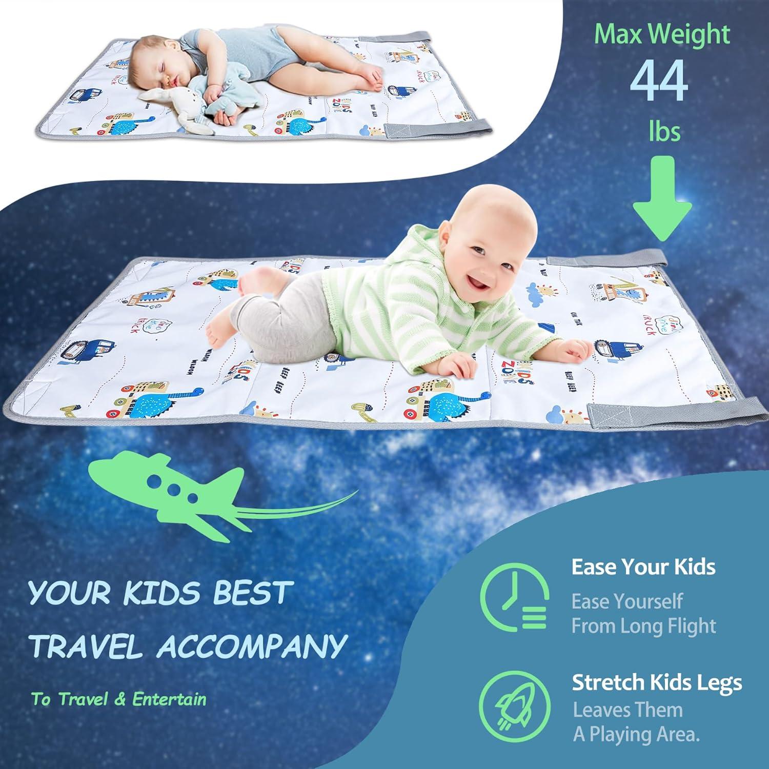 Extensor de Asiento de Avión para Niños FUNSTAR - Cama Portátil Blanca