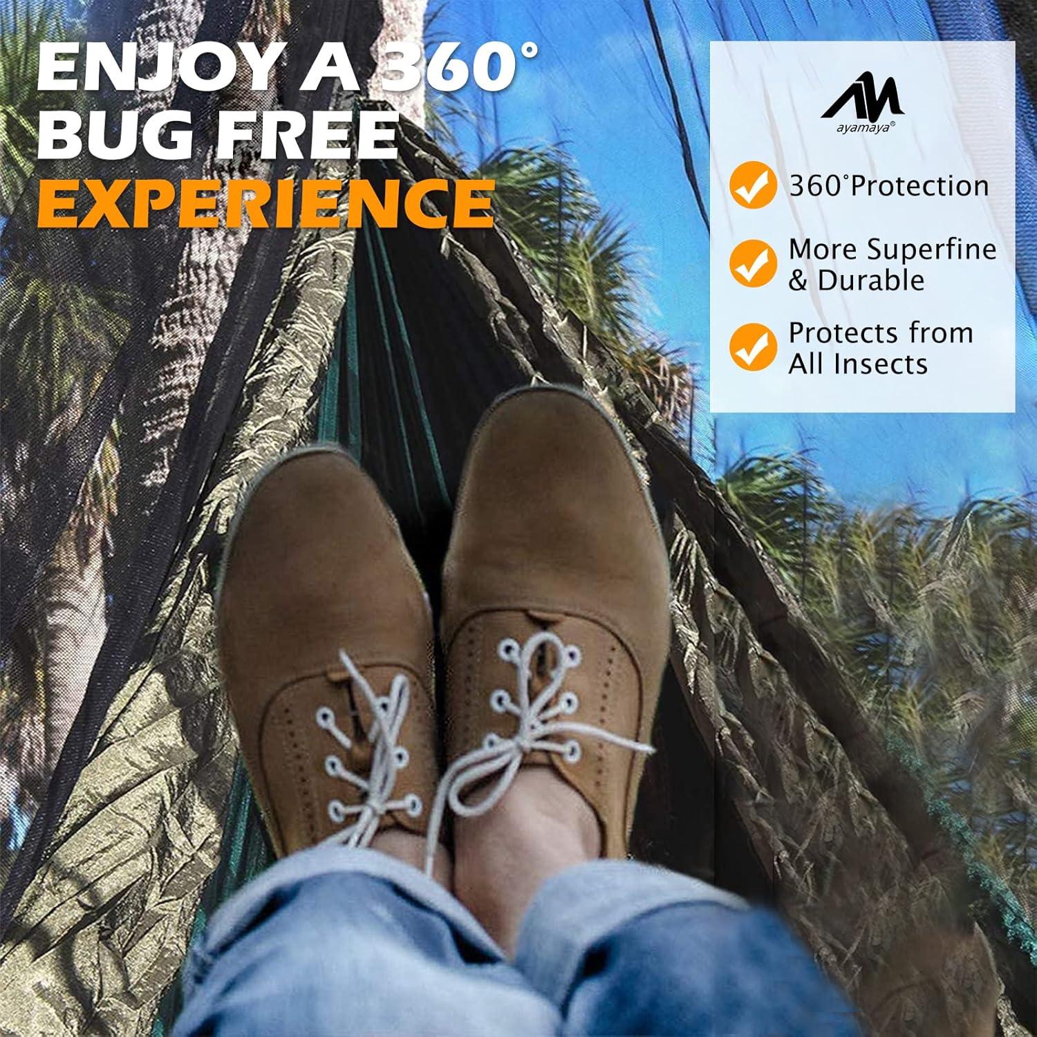 Red para Mosquitos de Hamaca AYAMAYA 3.4m con Aislante Inferior