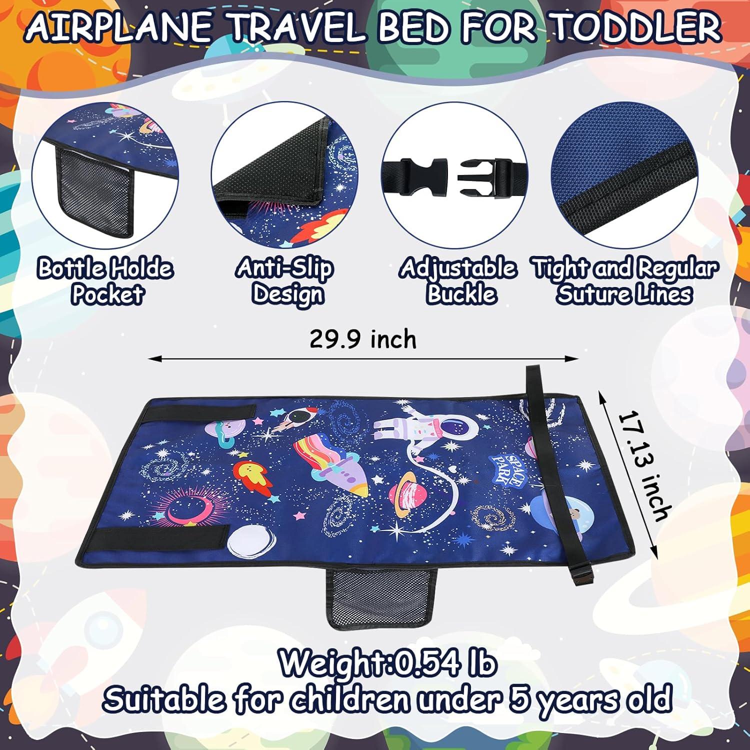 Extensor de Asiento de Avión Azul para Niños - 2 Paquete