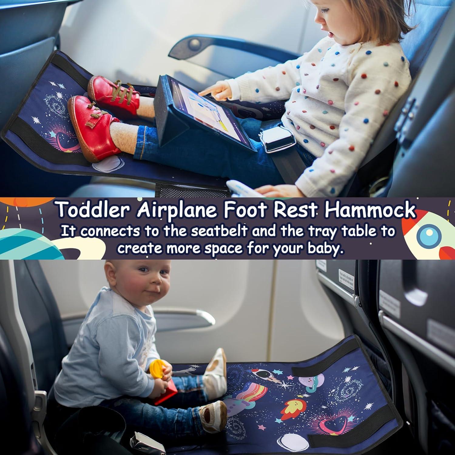 Extensor de Asiento de Avión Azul para Niños - 2 Paquete