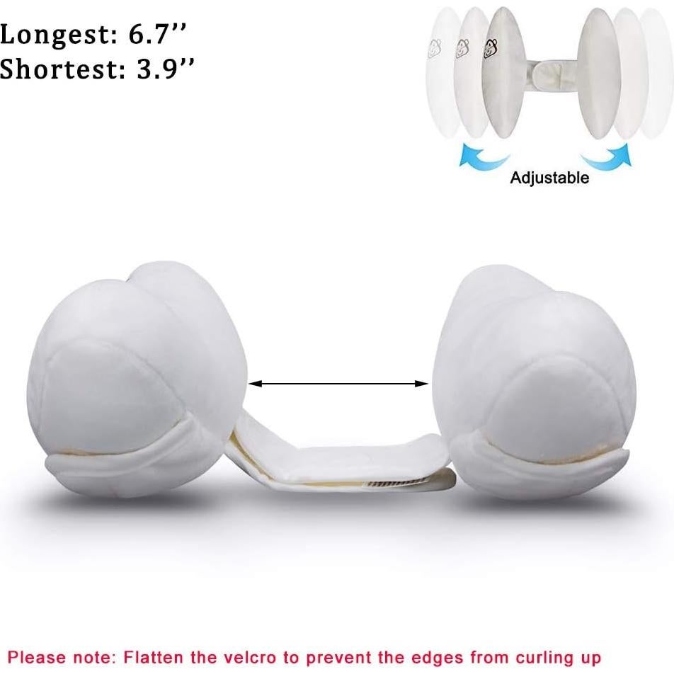 Almohada de Cabeza y Cuello Ajustable Inchant para Bebés - Blanca