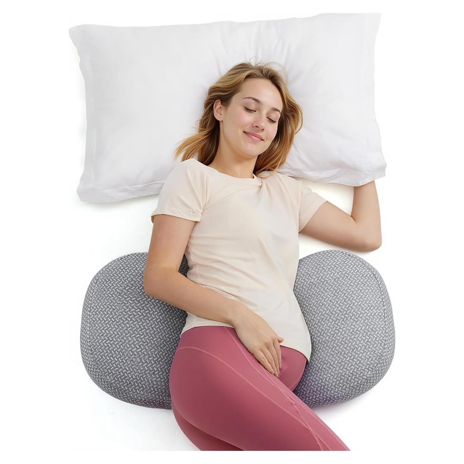 Almohada Portátil para Embarazo Momcozy PP201 Ajustable Gris