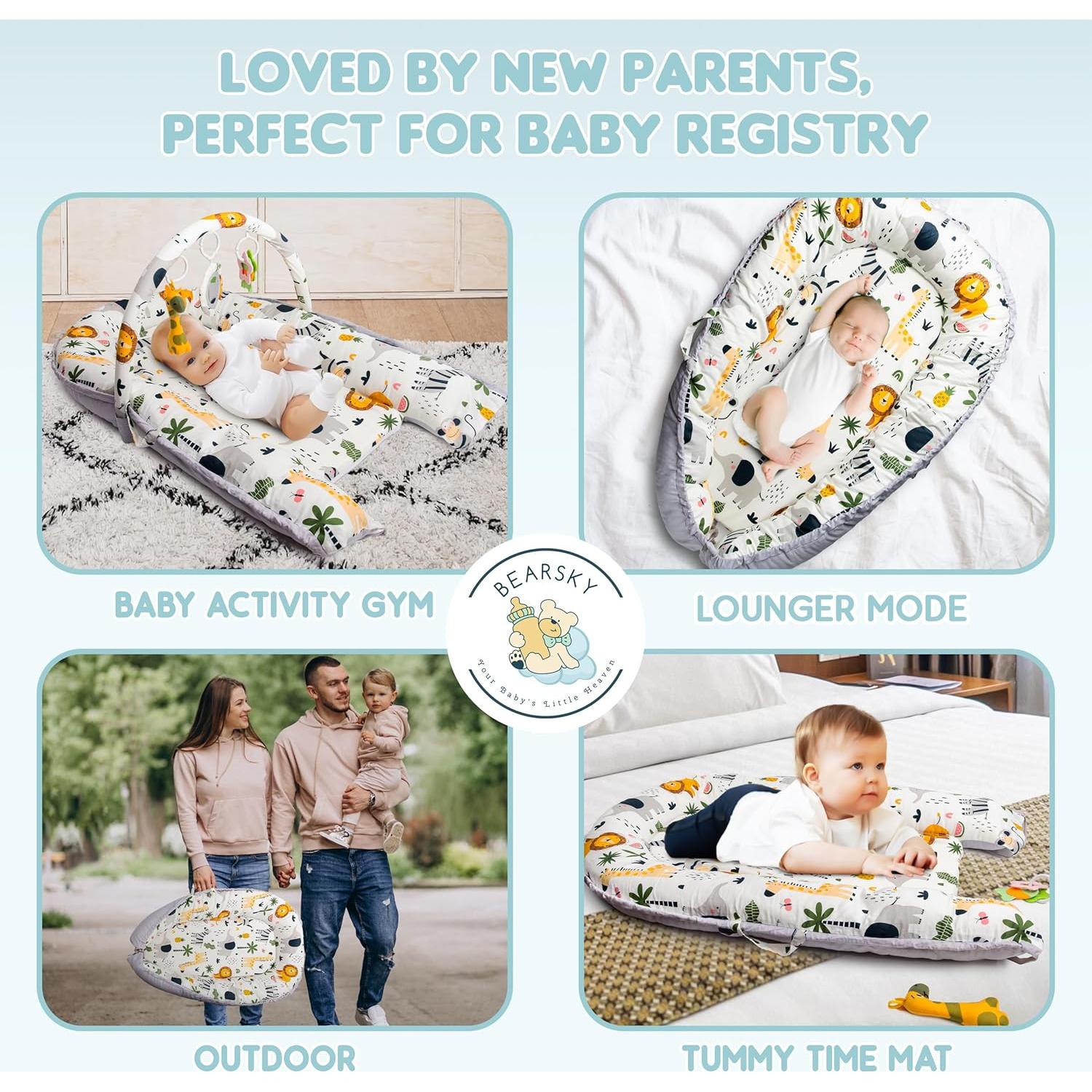 Cuna para Bebés Nido Algodón 100% Suave 0-12 Meses