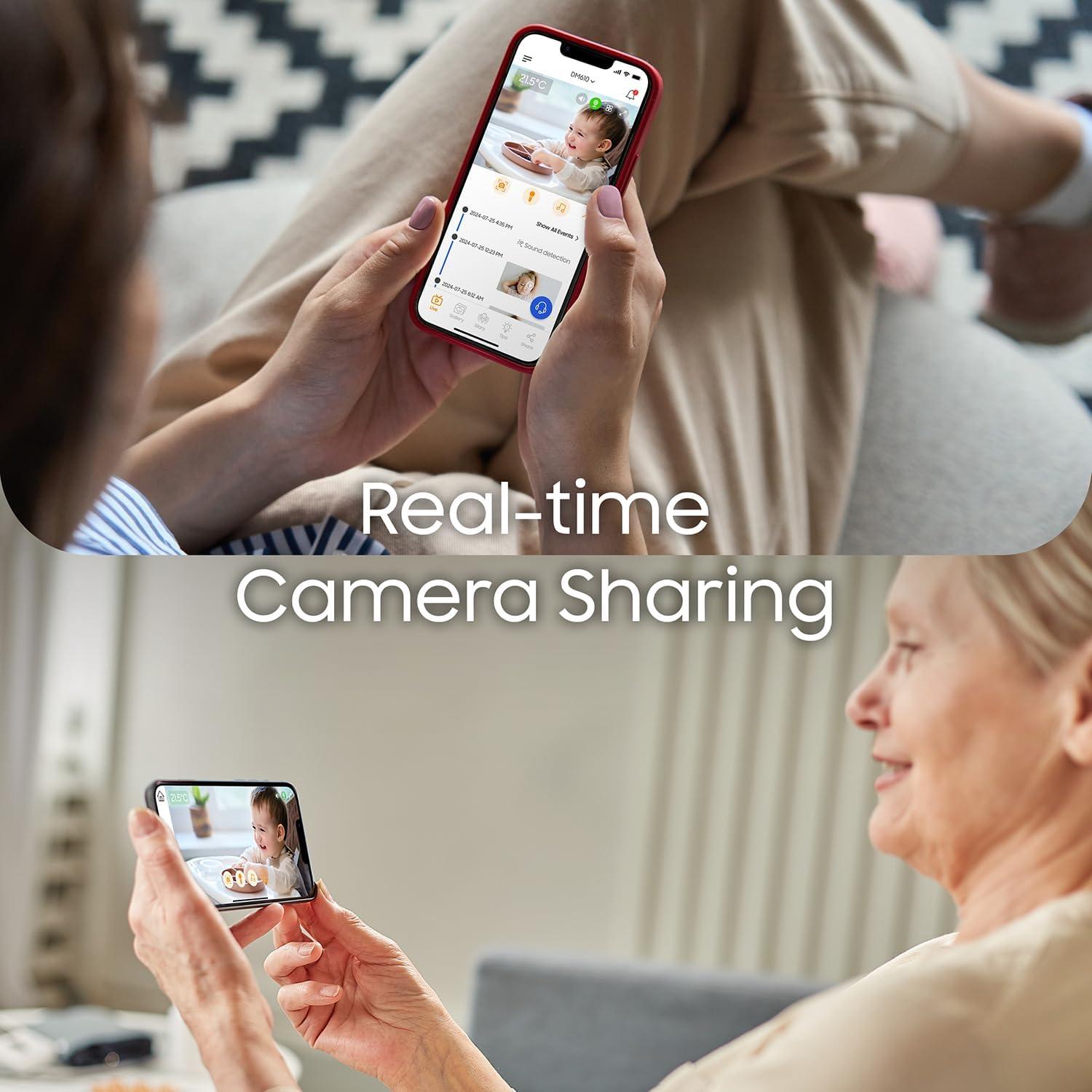 Monitor de Bebé Chillax Baby Mood Plus 1080p 5" Wi-Fi