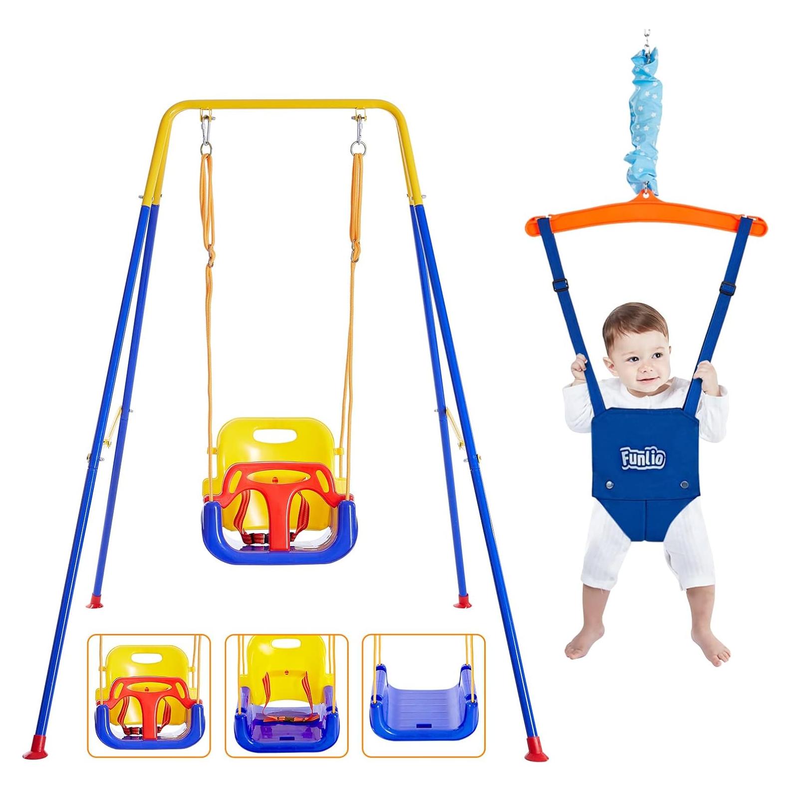 Columpio y Saltador 2 en 1 FUNLIO para Bebés y Niños