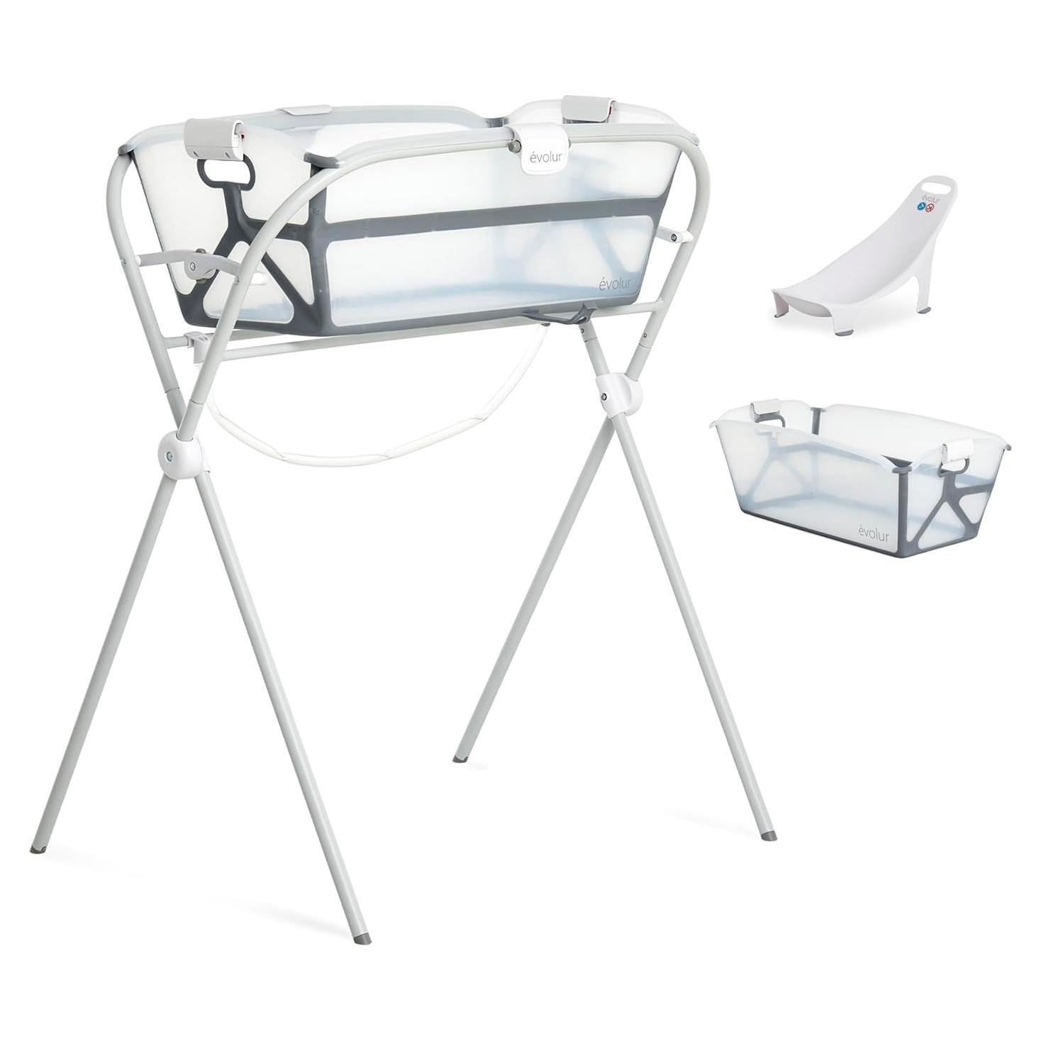 Evolur Supple Baby Spa Set - Kit de Baño para Bebés Plegable