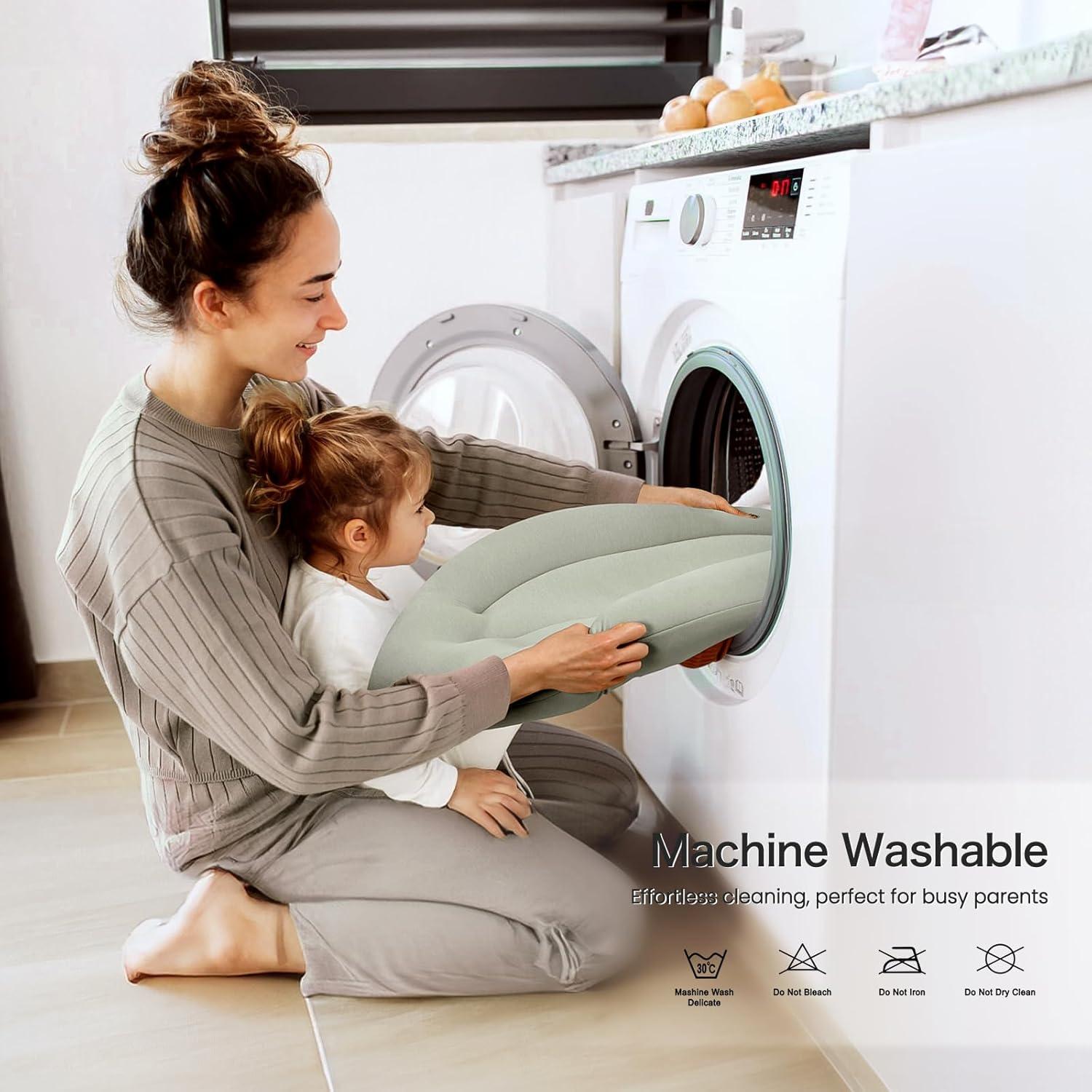 Cojín para Bebés Ligero y Ergonómico - Algodón Salvia