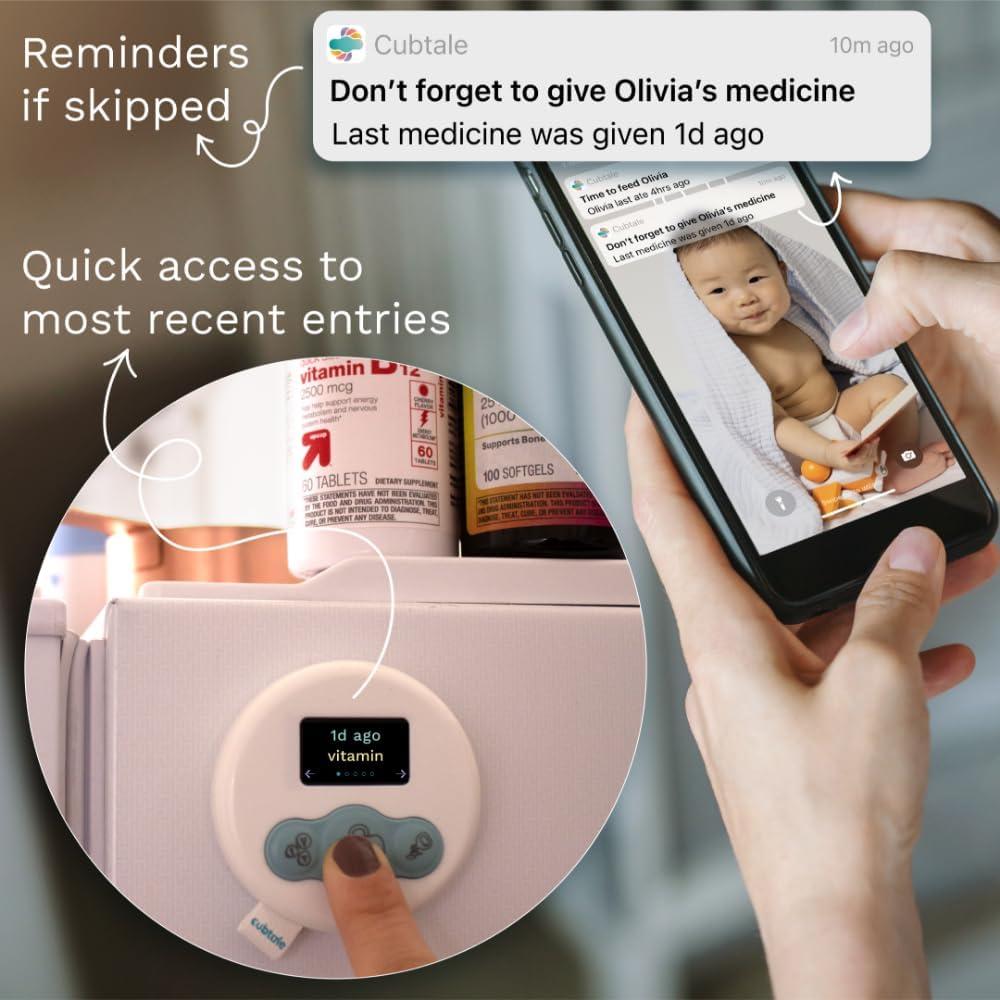 Rastreador Inteligente Cubtale para Cuidado Infantil - Cubo de Pañales